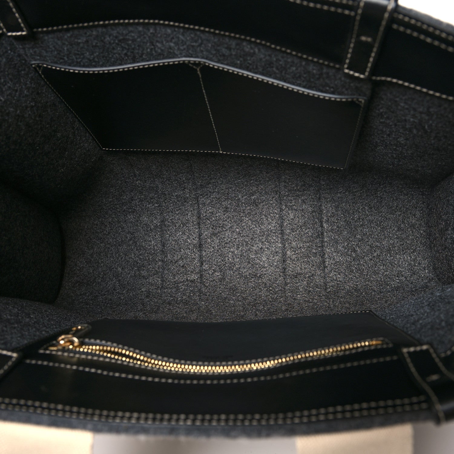 Chloe Felt Large Woody Ribbon Tote Cashmere Grey 5 of 10