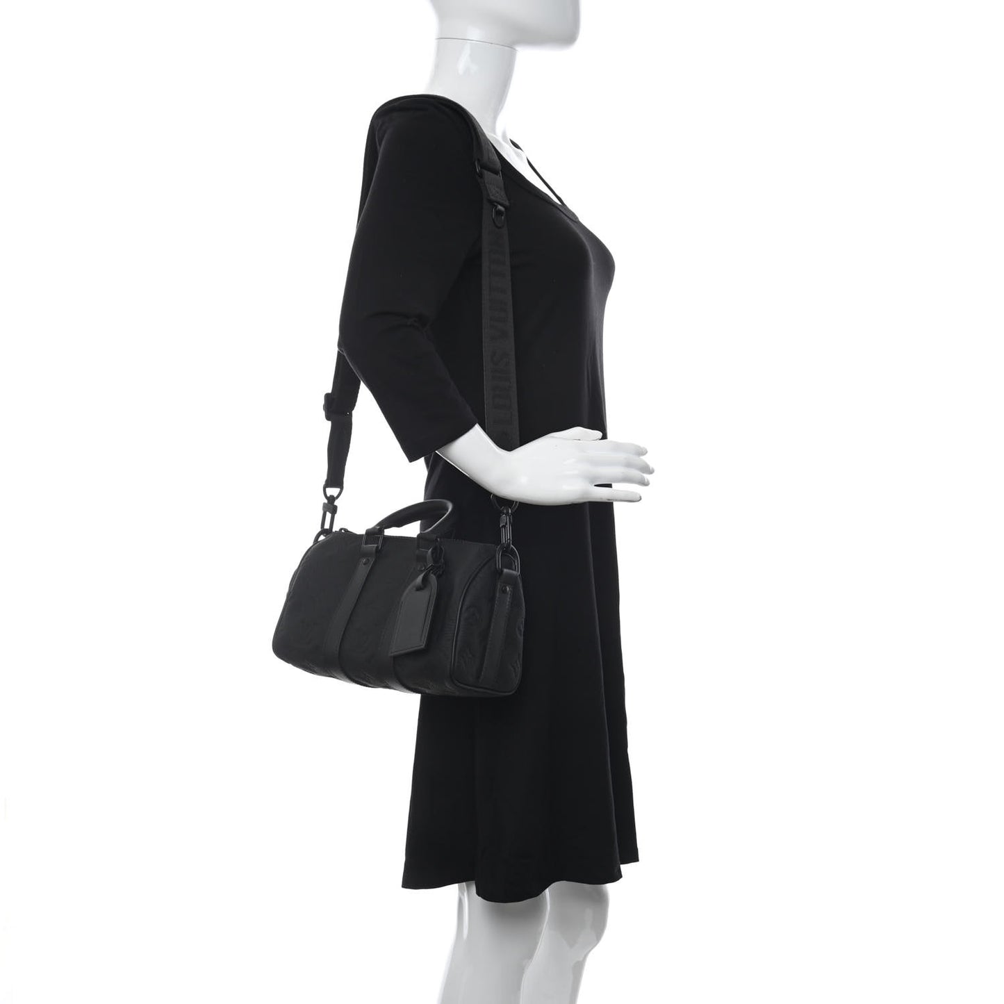 Monogram Taurillon Keepall Bandouliere 25 Black