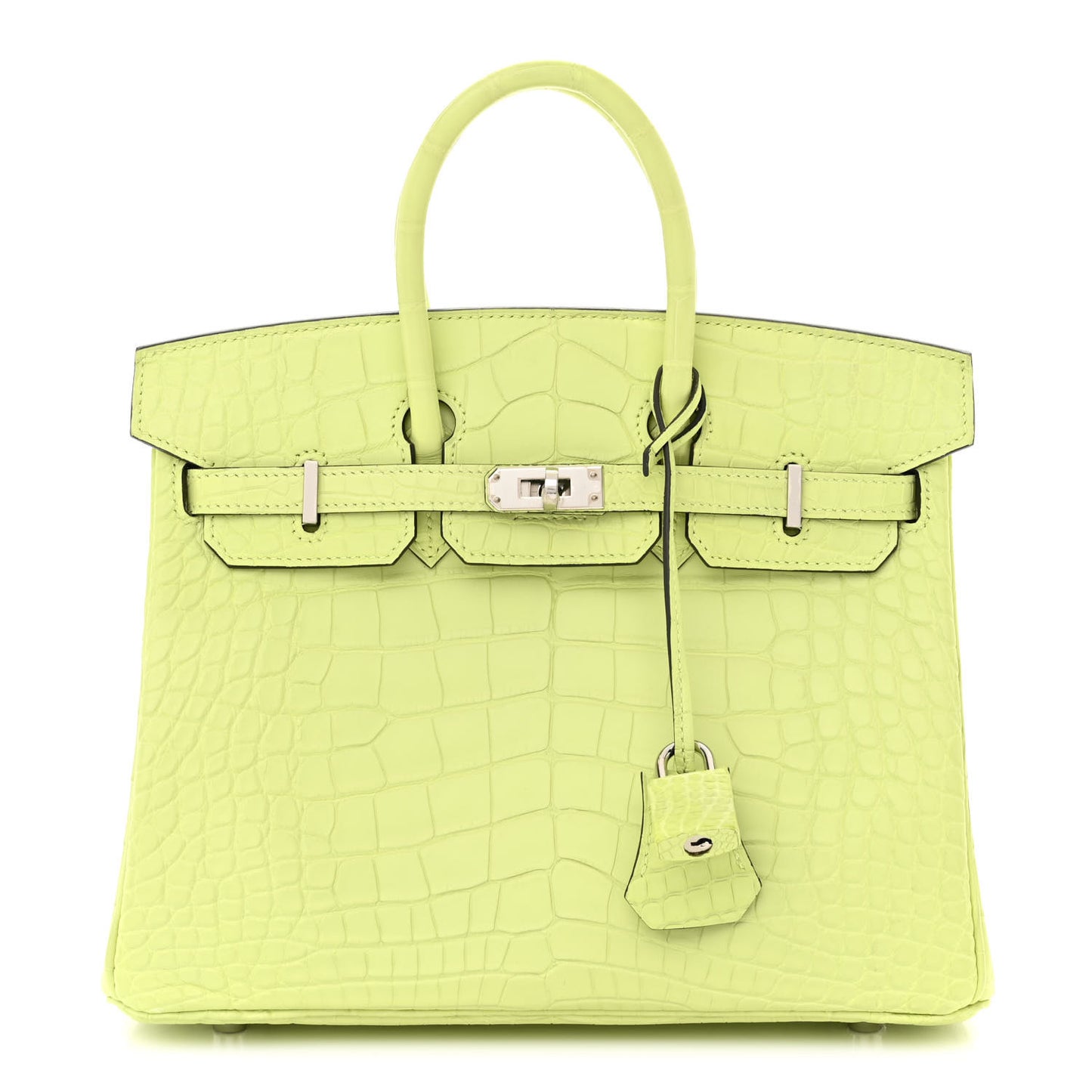 Matte Alligator Birkin 25 Jaune Bourgeon