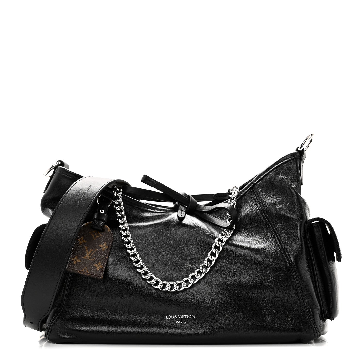 Louis Vuitton Lambskin CarryAll Cargo Vibe PM Black 1802572