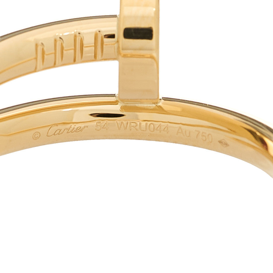 18K Yellow Gold Juste Un Clou Ring 54 6.75