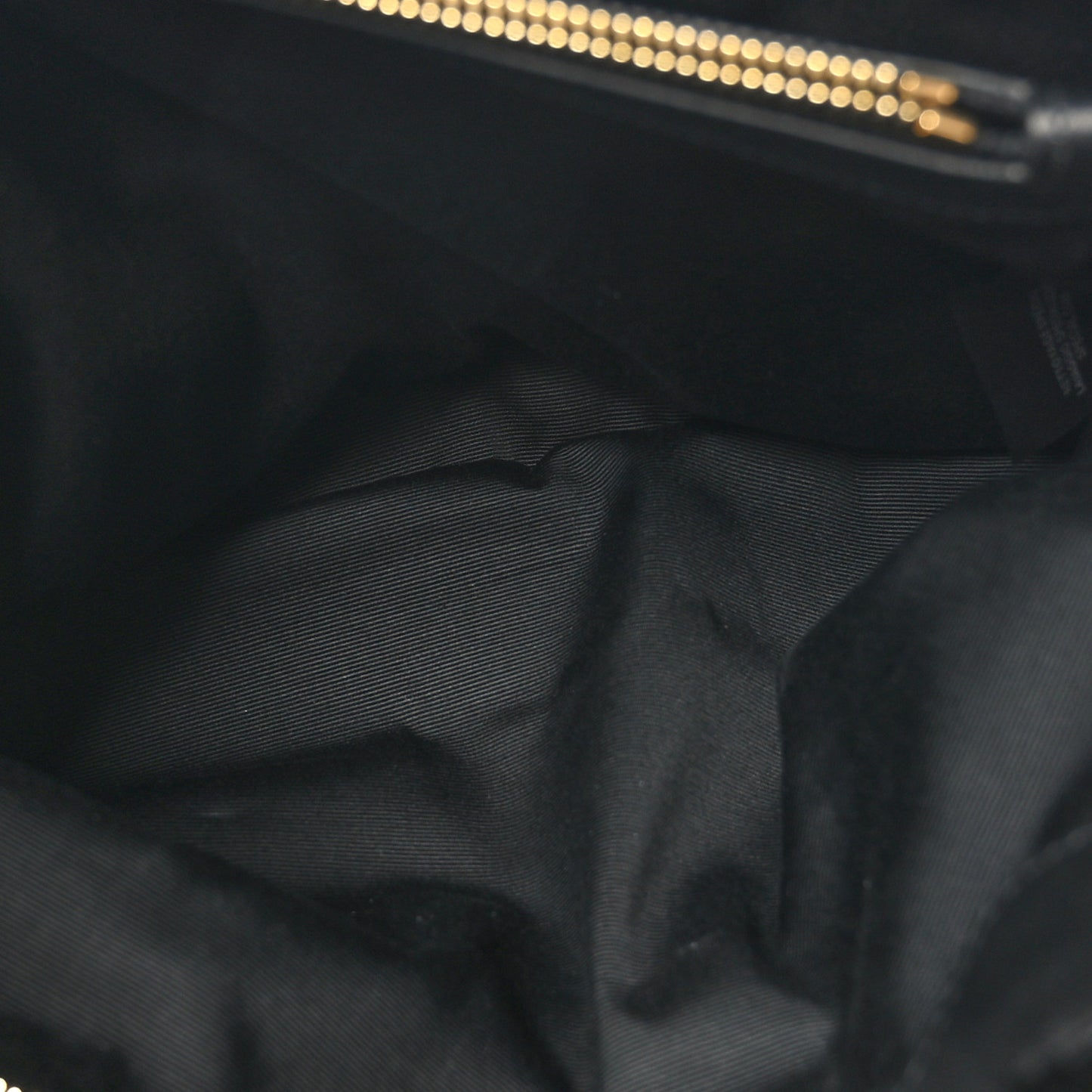 Shearling Y Quilted Monogram Medium Loulou Chain Satchel Black