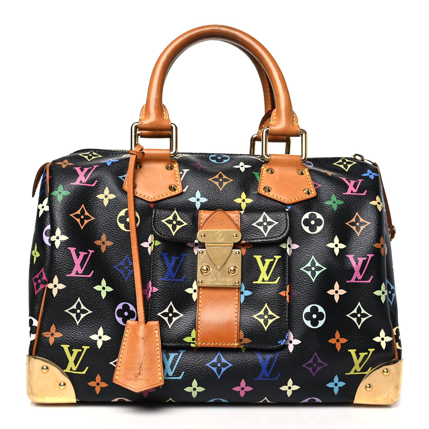 Louis Vuitton Monogram Multicolor Speedy 30 Black 1 of 11