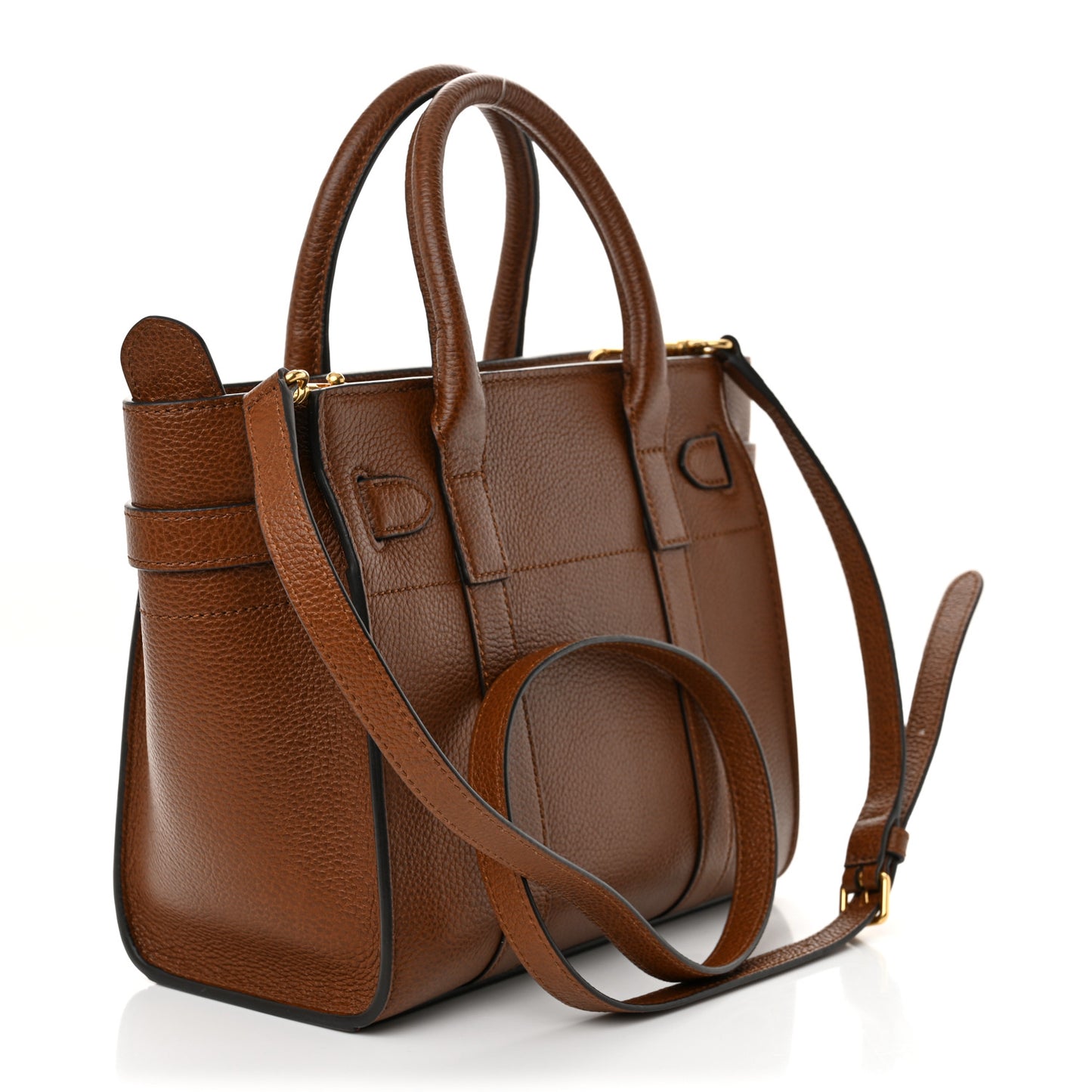 Small Classic Grain Mini Zipped Bayswater Oak