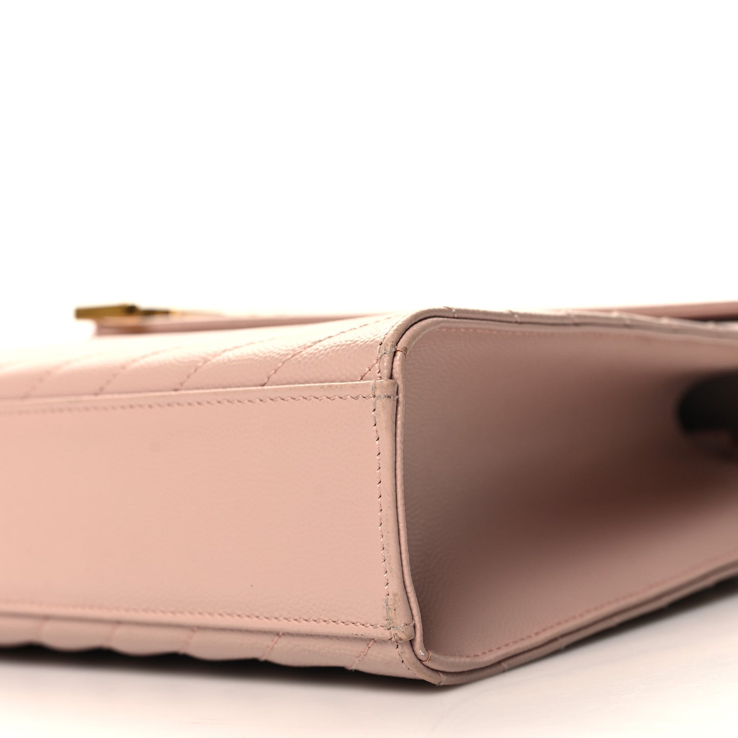 Grain De Poudre Matelasse Chevron Large Monogram Satchel Pale Pink