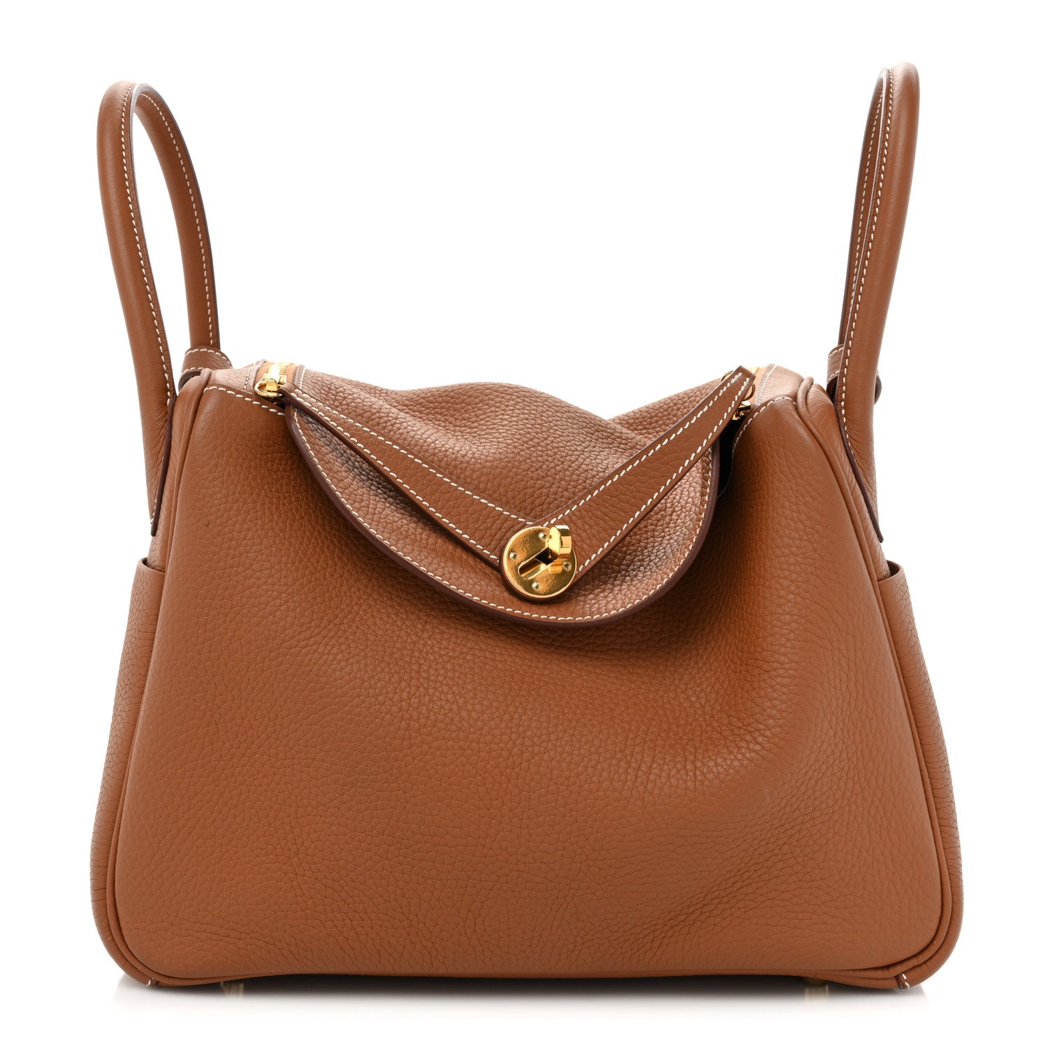 Hermes Taurillon Clemence Lindy 30 Gold 1 of 16