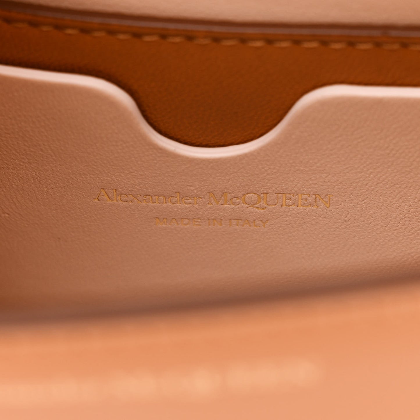 Smooth Calfskin Four Ring Knuckle Crossbody Bag Tan