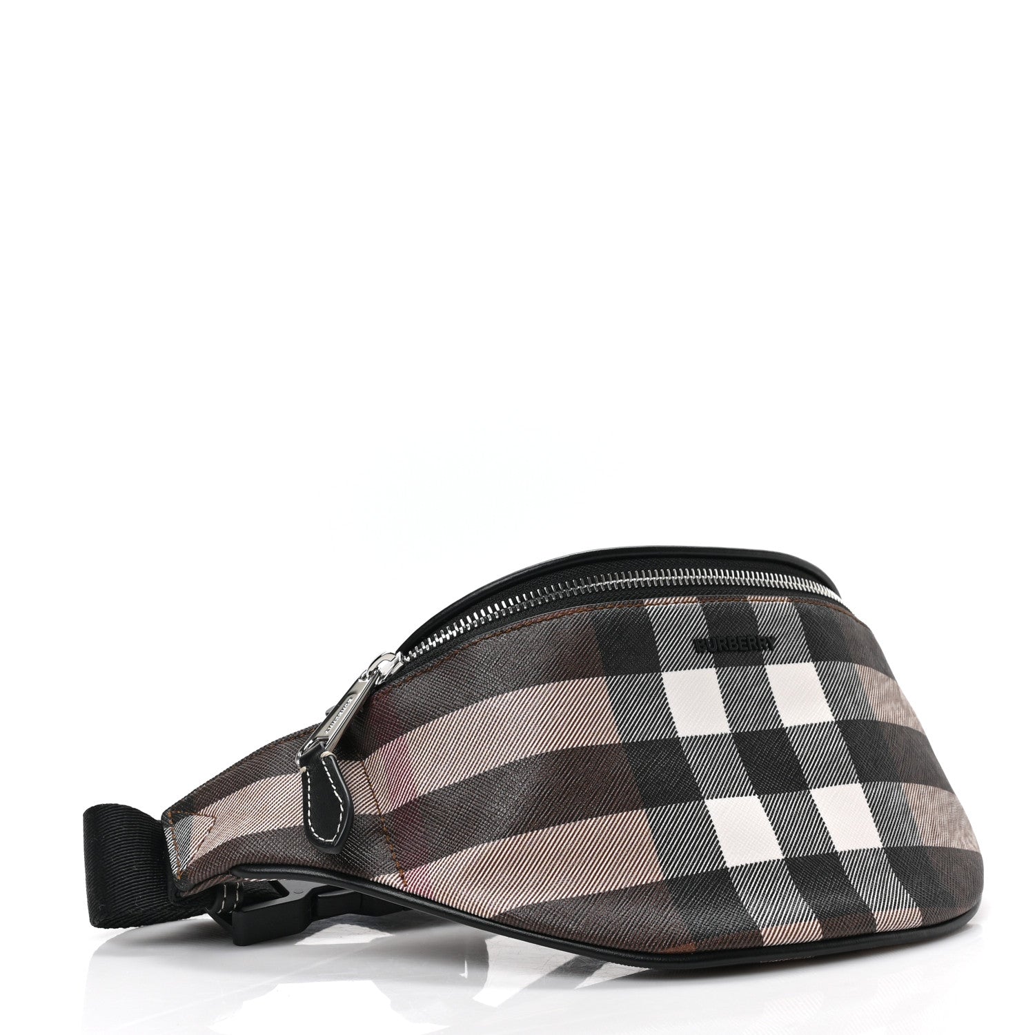 Burberry E-canvas Check Cason Bum Bag Dark Birch Brown 4 of 8