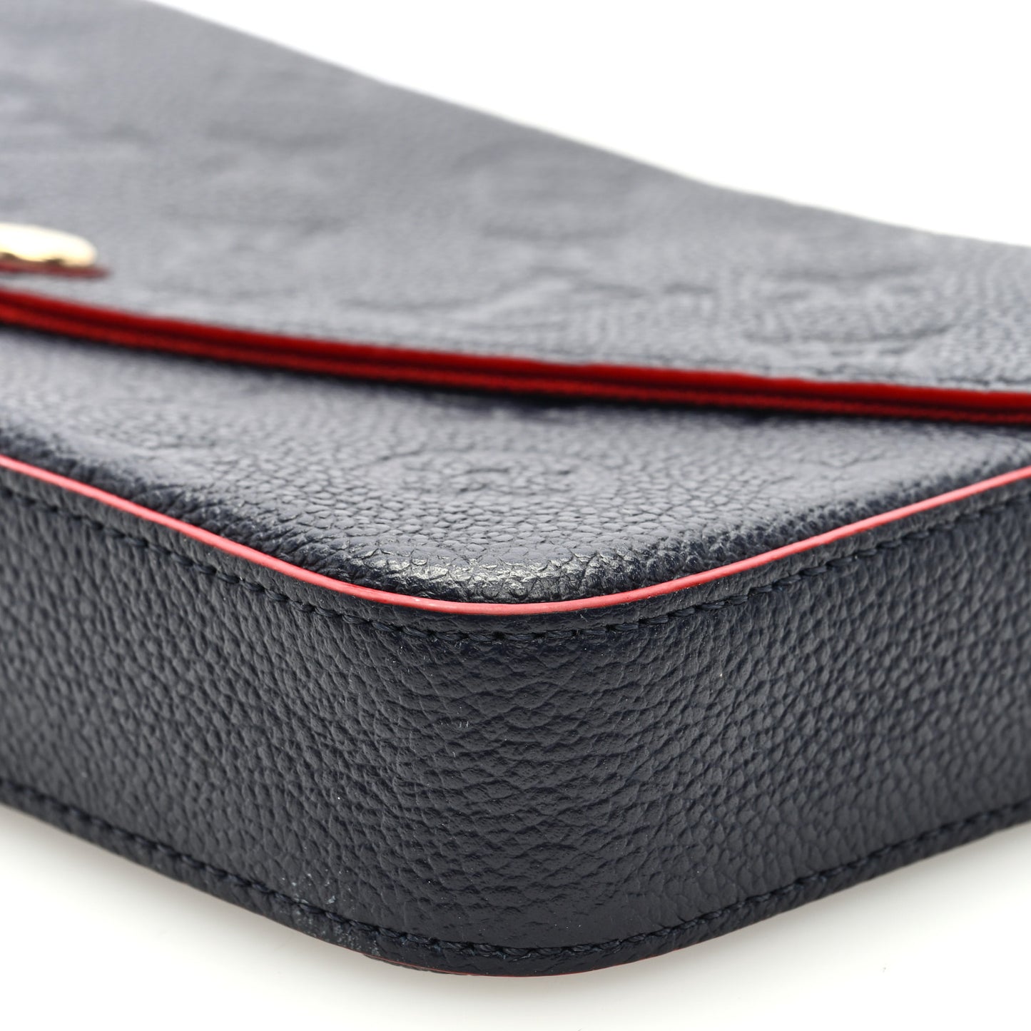 Empreinte Pochette Felicie Chain Wallet Marine Rouge