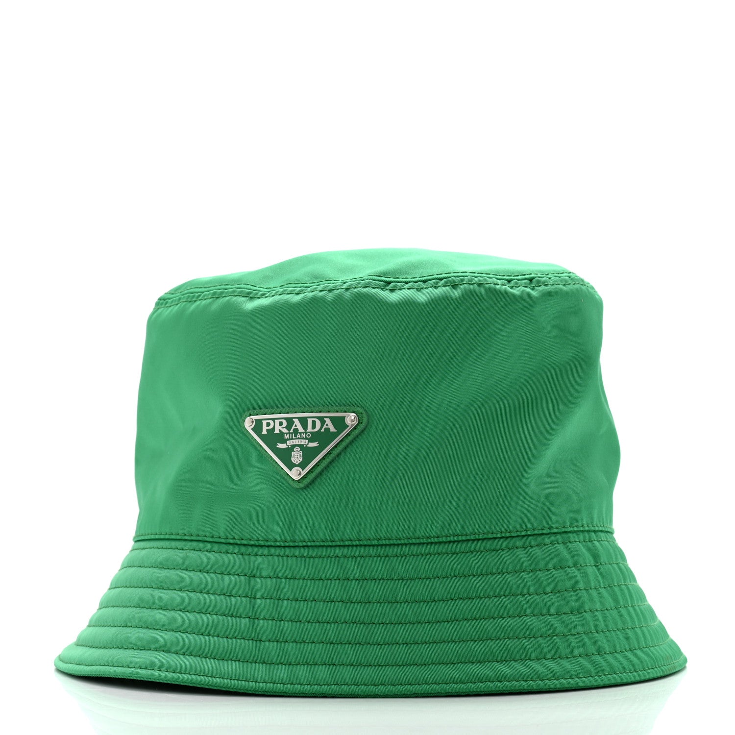 Prada Re-Nylon Triangle Womens Bucket Hat M Menta 1 of 10