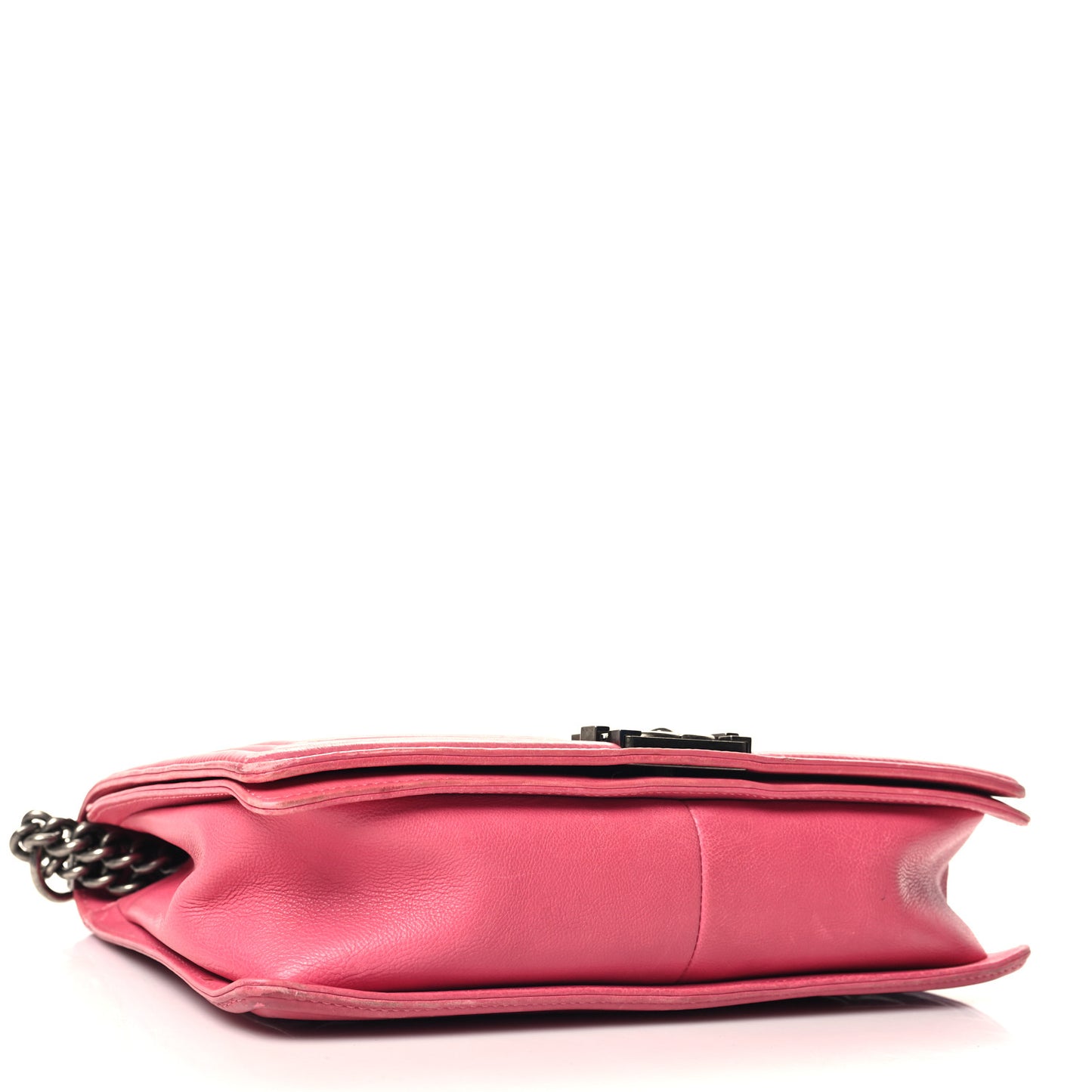 Calfskin Quilted Large Boy Flap Pink