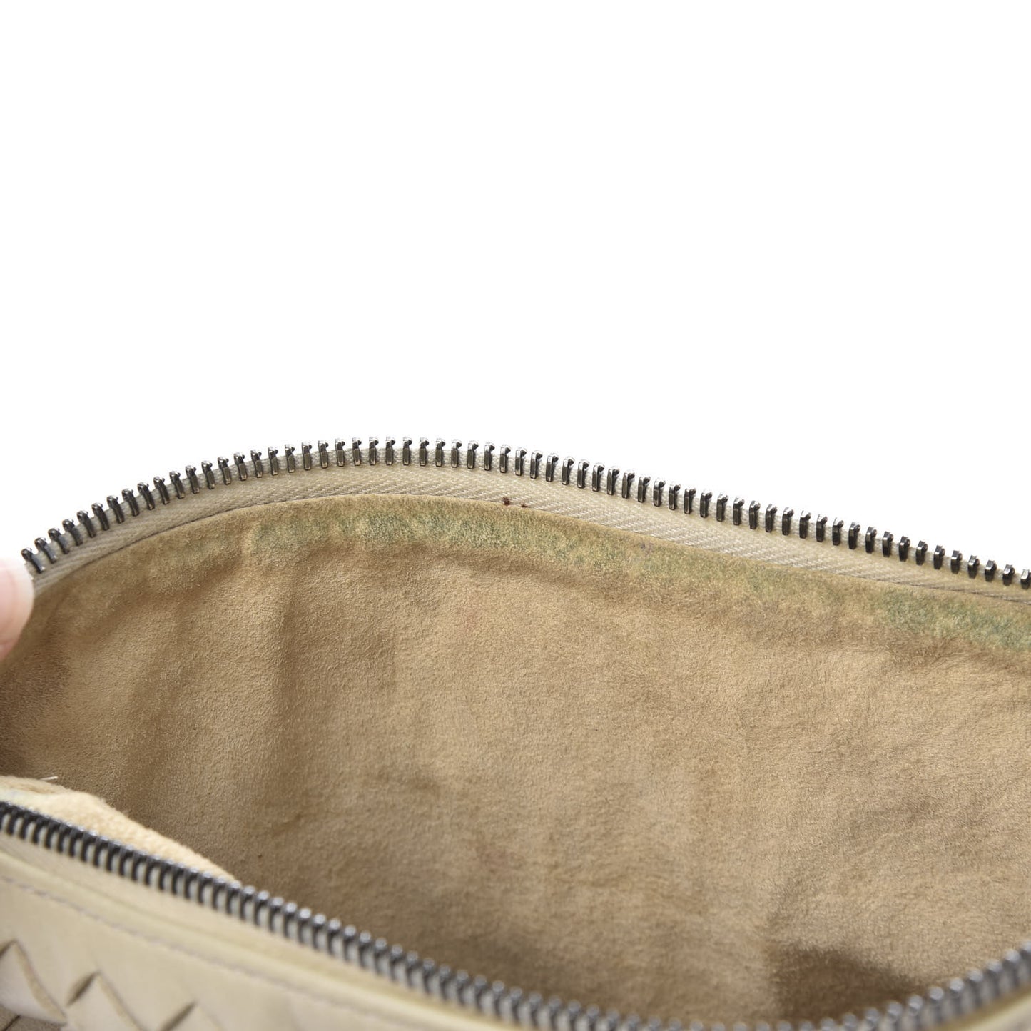 Nappa Intrecciato Small Shoulder Bag Cream