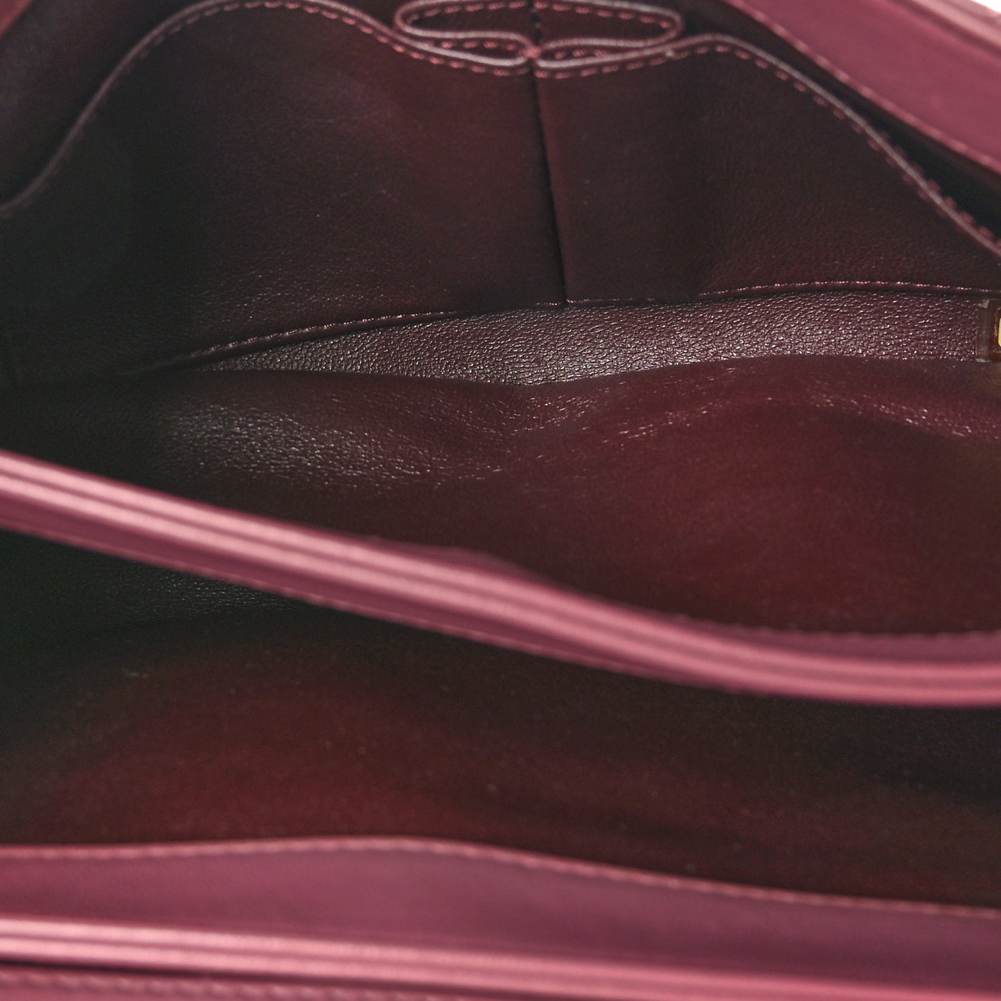 Lambskin Quilted Small Trendy CC Flap Dual Handle Bag Purple