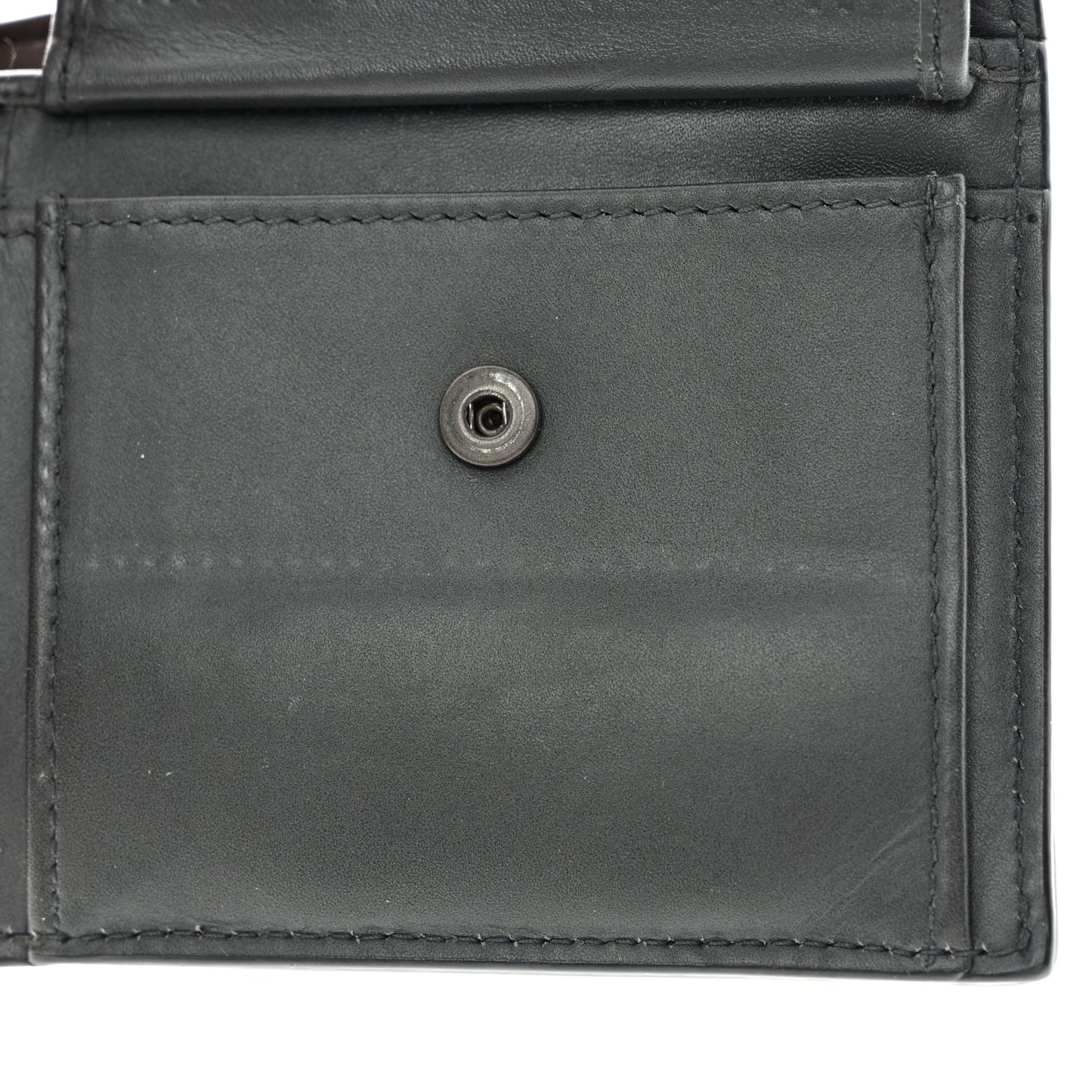 Nappa Intrecciato Bi-Fold Wallet Grey