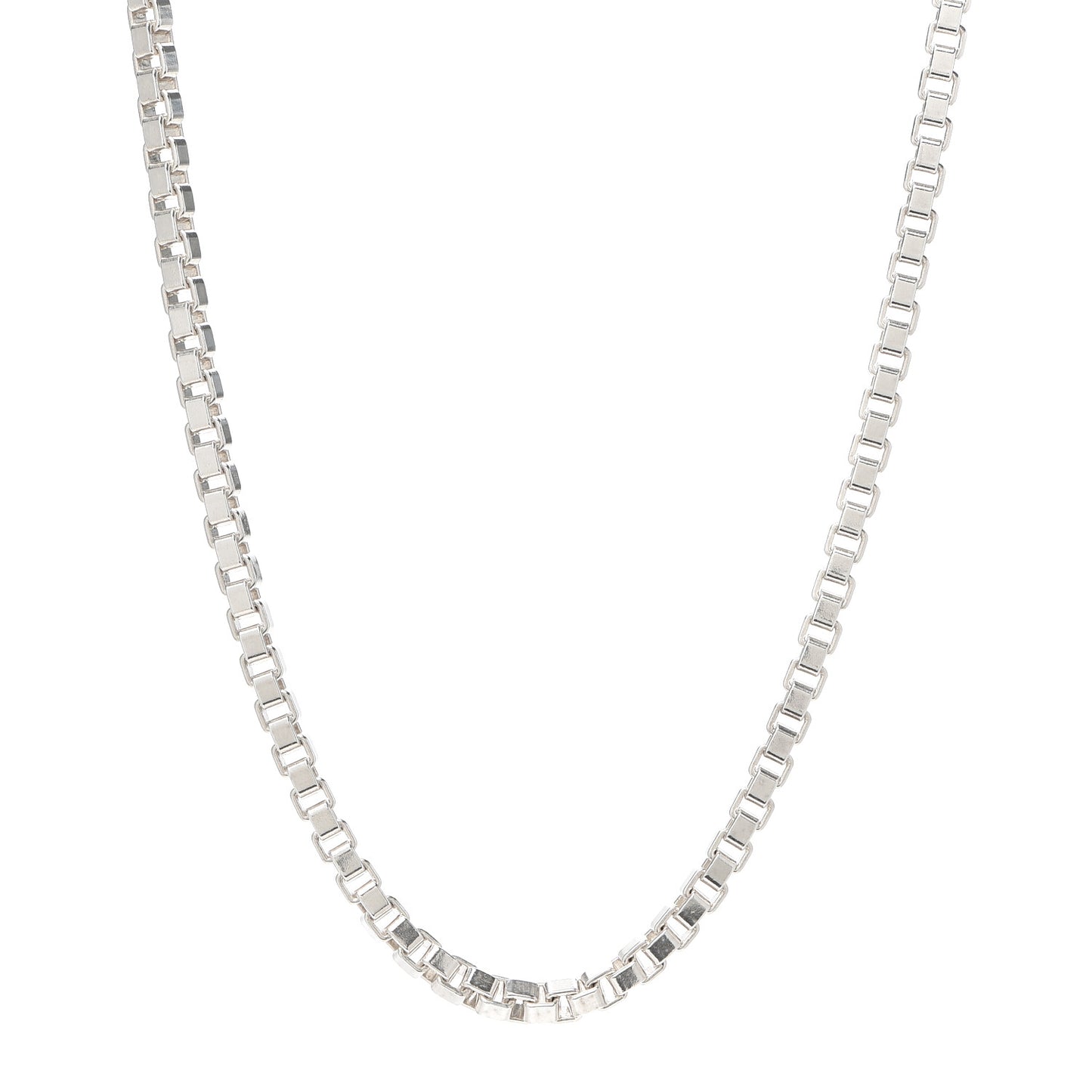Sterling Silver 4mm Venetian Link Necklace