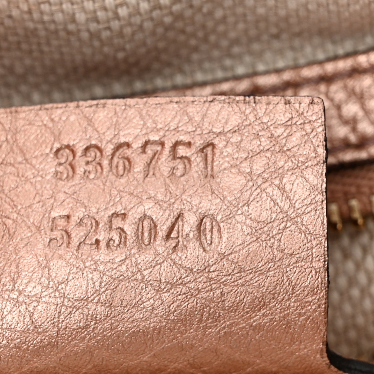Metallic Pebbled Calfskin Small Soho Shoulder Bag Pink