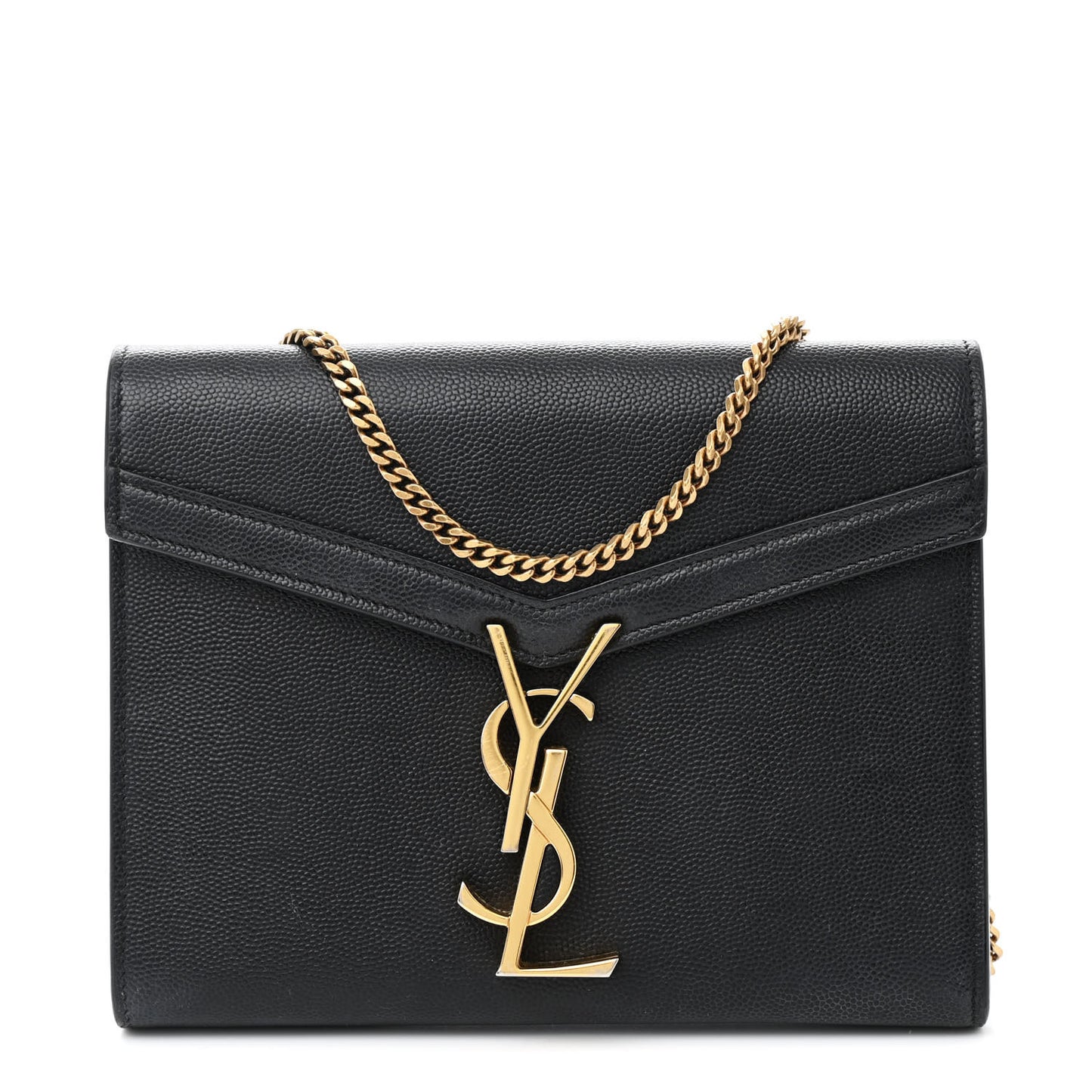 Grain De Poudre Monogram Cassandra Chain Wallet Black