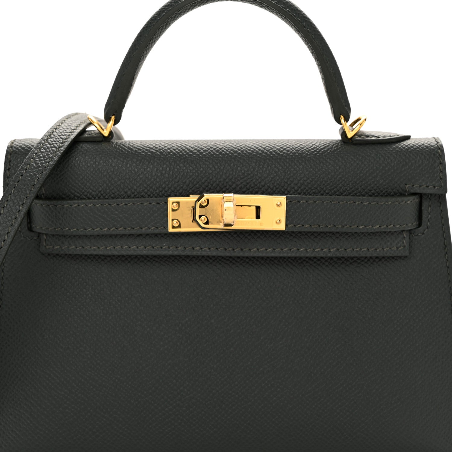 Hermes Epsom Mini Kelly Sellier 20 Vert Mangrove 7 of 10