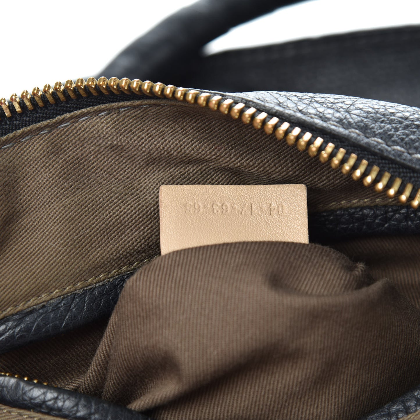 Calfskin Small Marcie Satchel Black