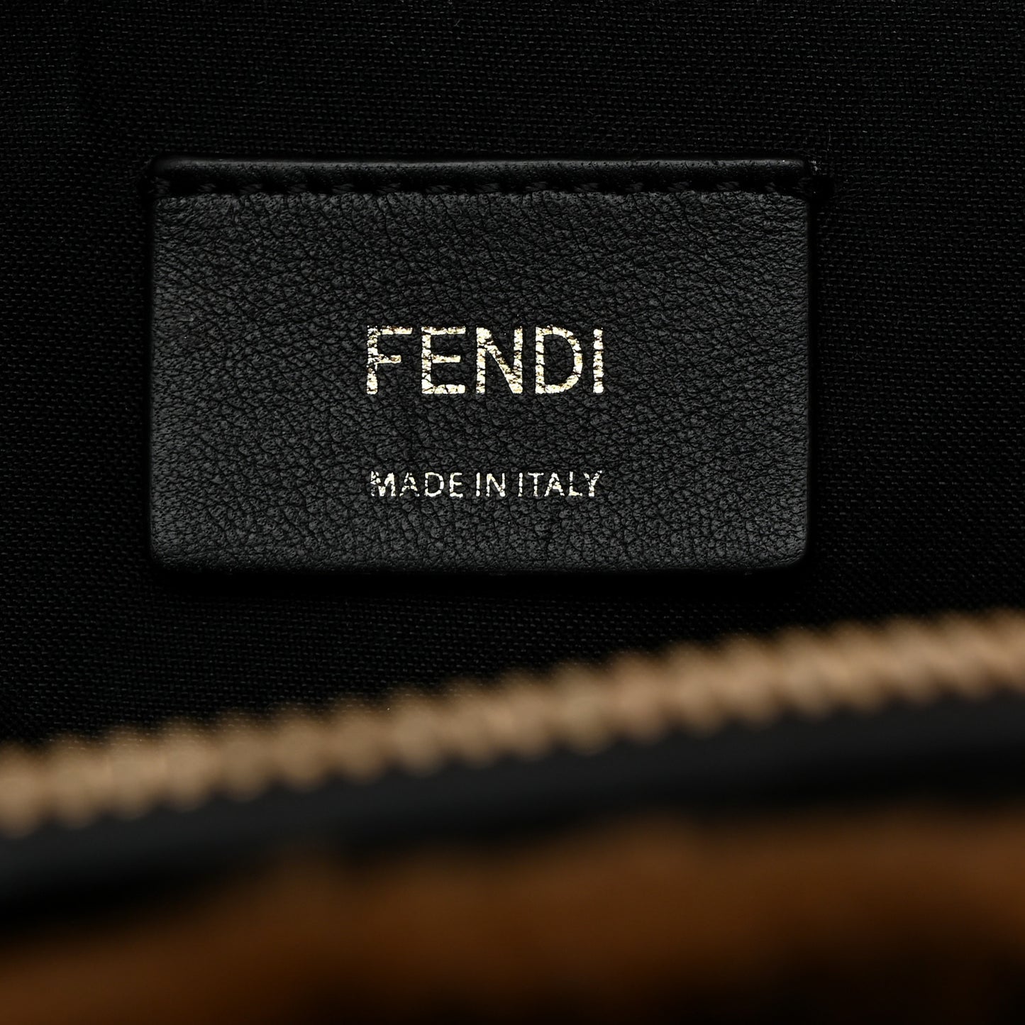 Shearling Macro FF 1974 Mini Backpack Tobacco Black