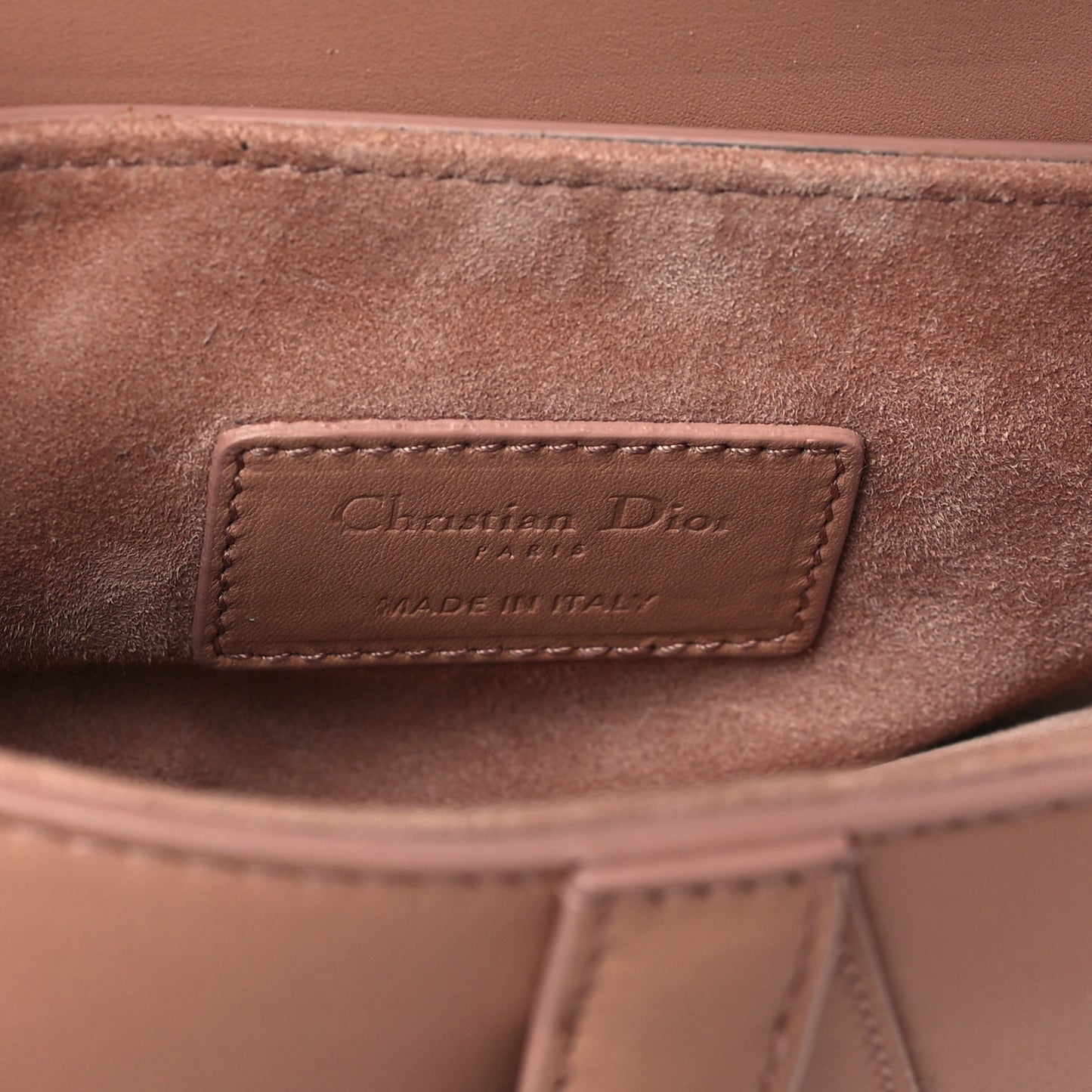 Ultra Matte Calfskin Mini Saddle Bag Blush