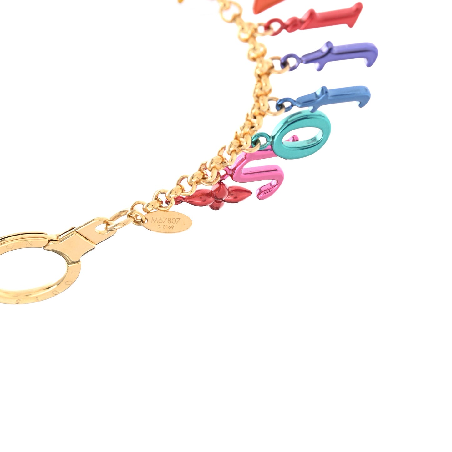 New Wave Key Chain Bag Charm Multicolor