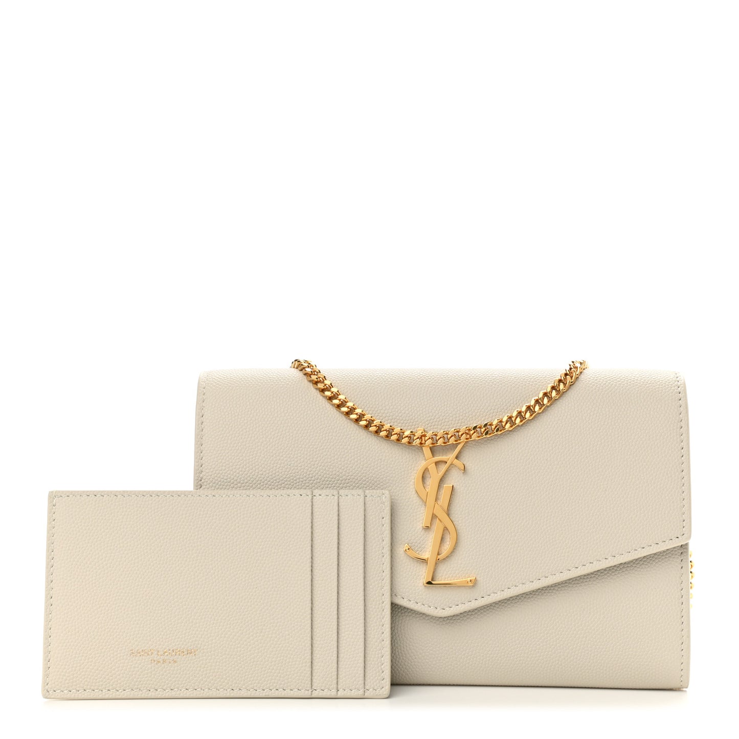 Grain De Poudre Monogram Uptown Chain Wallet Crema Soft