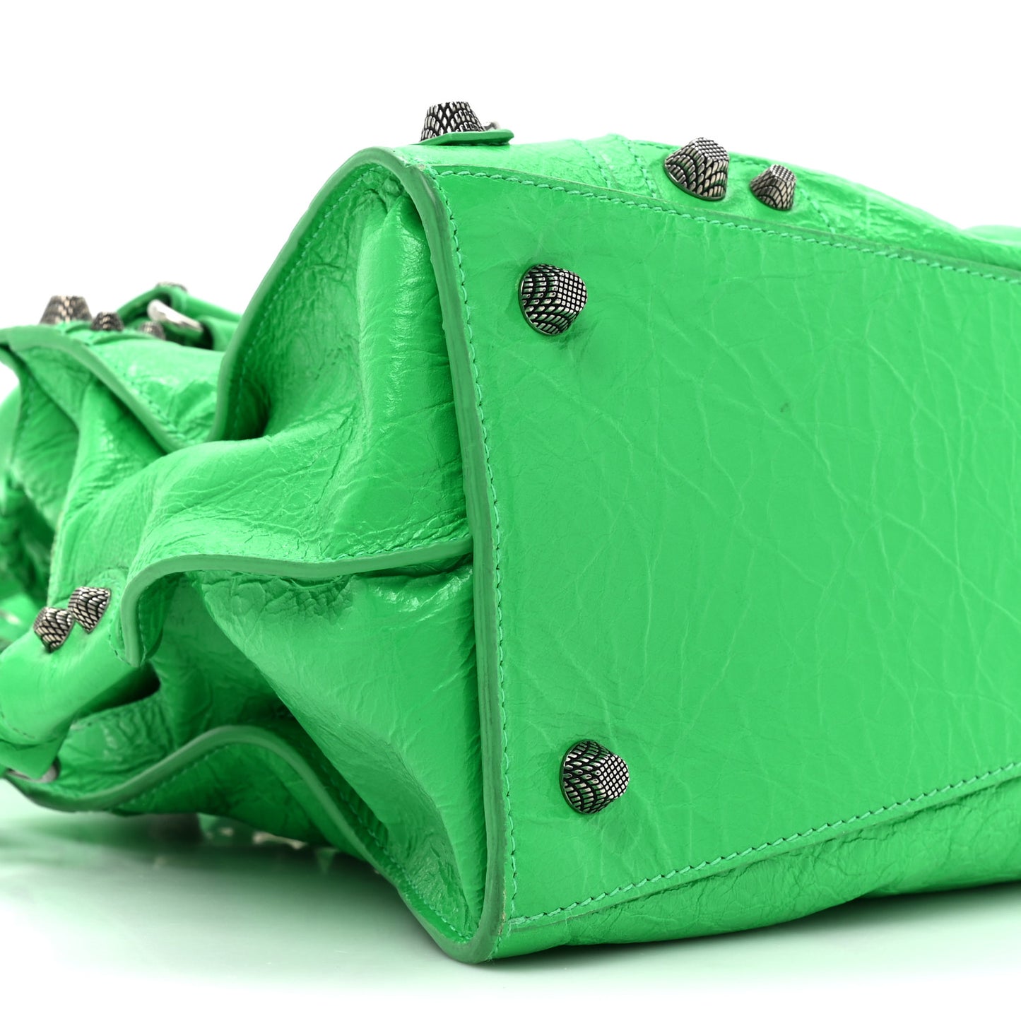 Agneau Arena Small Neo Cagole City Handbag Vivid Green