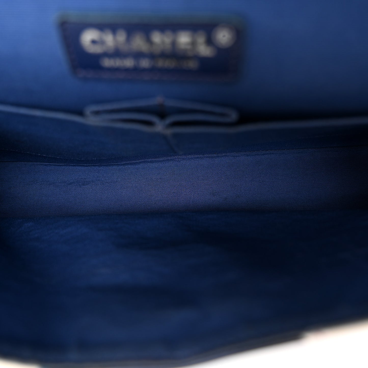 Lambskin Airline Printed Medium Double Flap Blue Multicolor