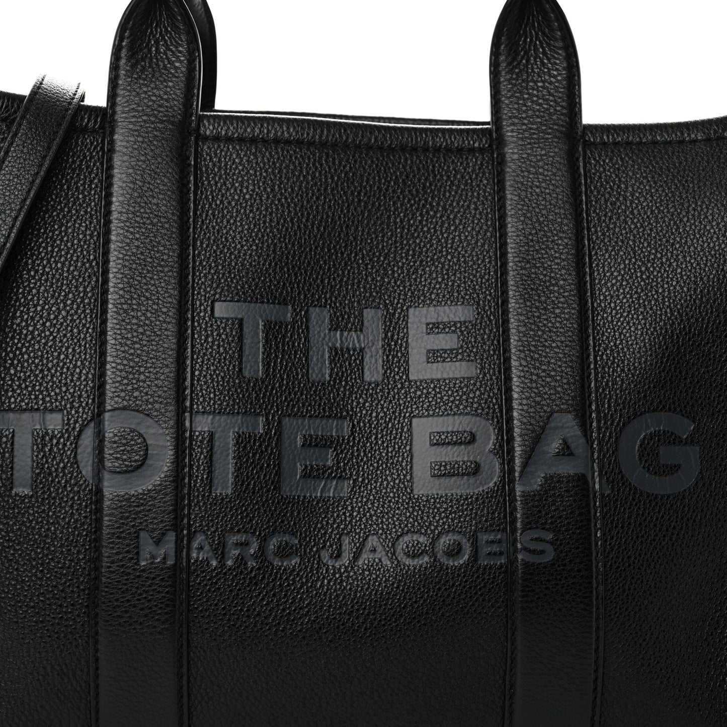 Grained Calfskin Medium The Tote Bag Black
