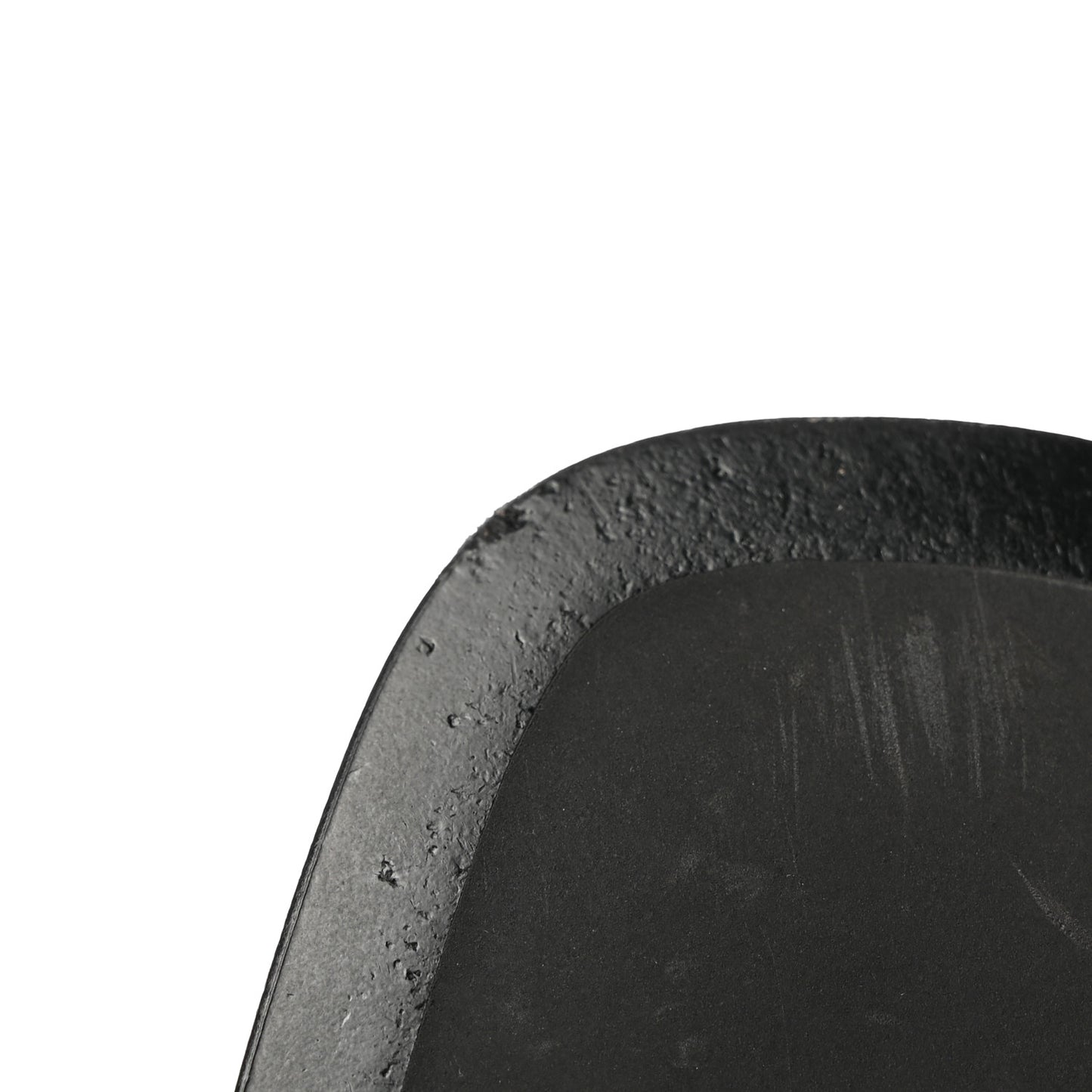 Brushed Calfskin Metal Triangle Logo 20mm Loafers 36.5 Black