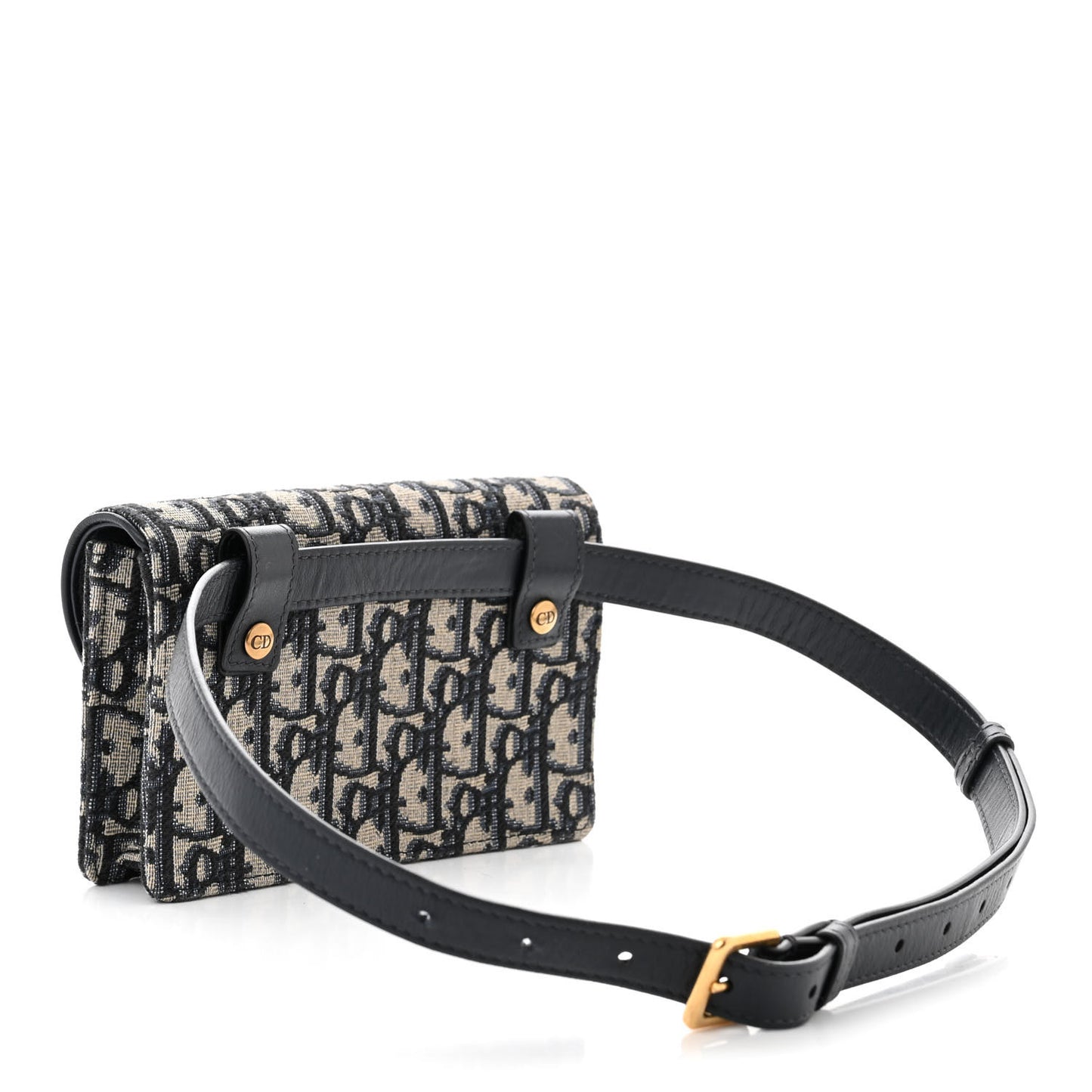Oblique Saddle Belt Bag Blue