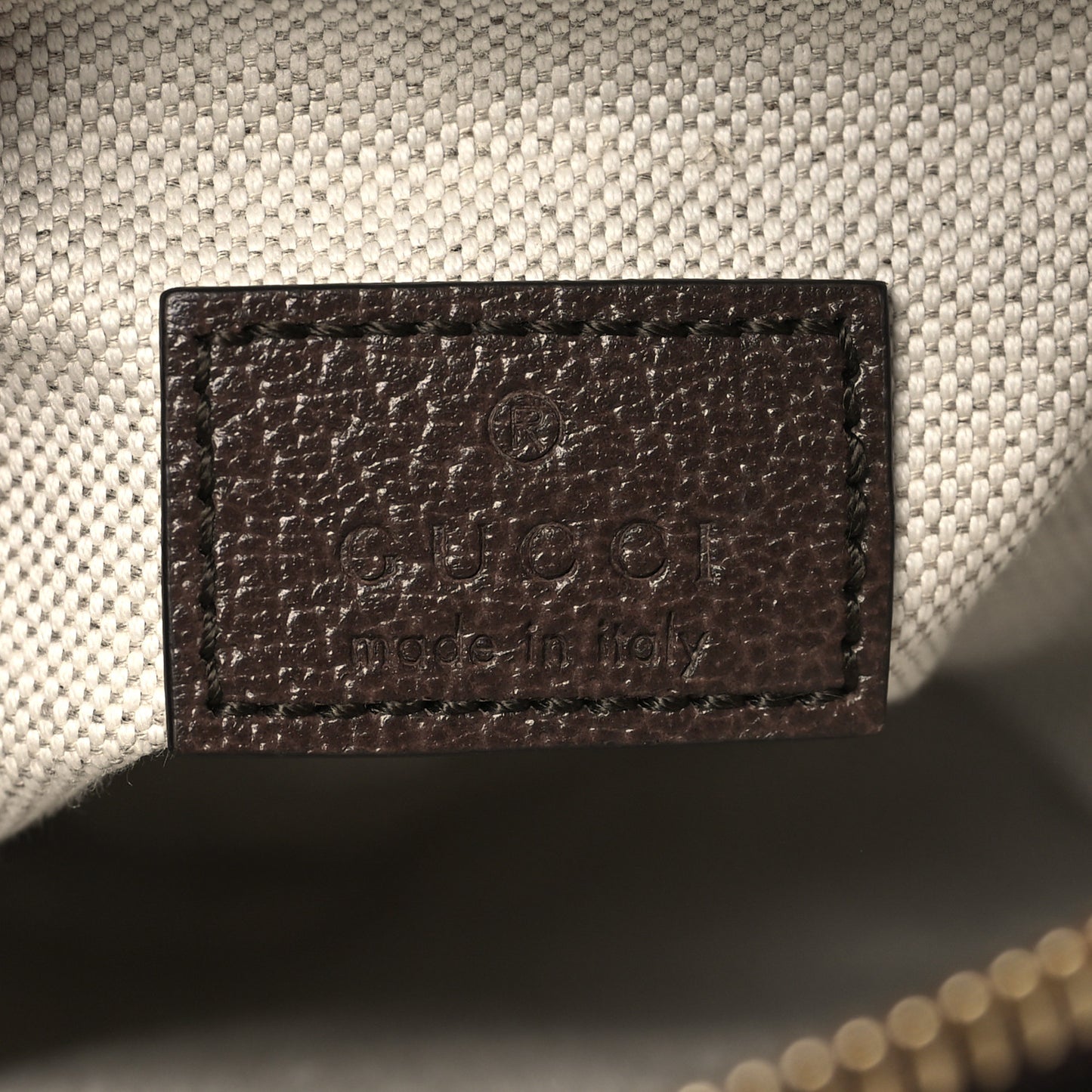 Monogram Jumbo GG Textured Dollar Calfskin Web Shoulder Bag Camel Ebony New Acero