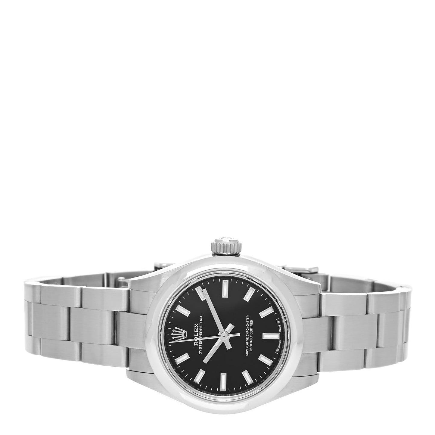 Stainless Steel 28mm Oyster Perpetual Datejust Watch Black 276200