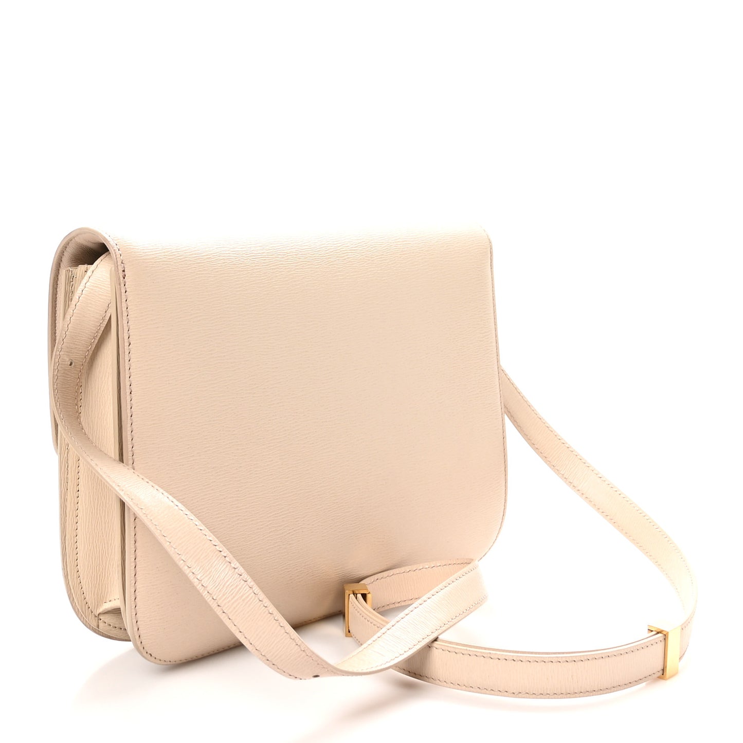 Liege Calfskin Medium Classic Box Flap Bag Powder