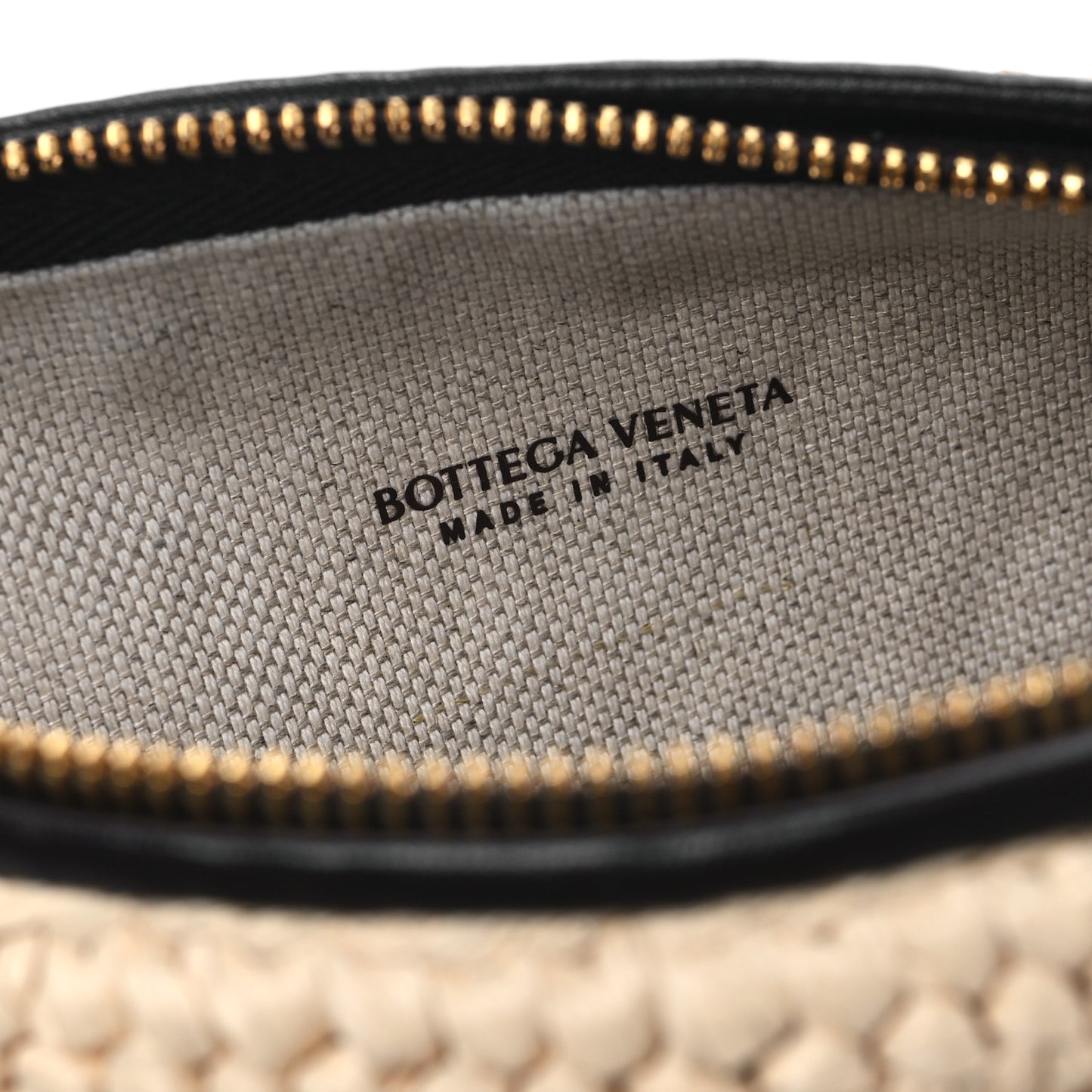 Raffia Woven Nappa Intrecciato Mini Wallace Natural Fondant