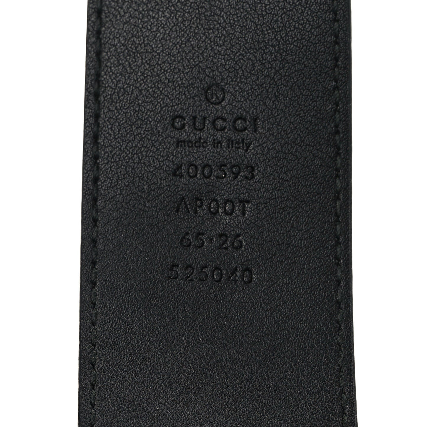 Calfskin Double G 40mm Belt 65 26 Black