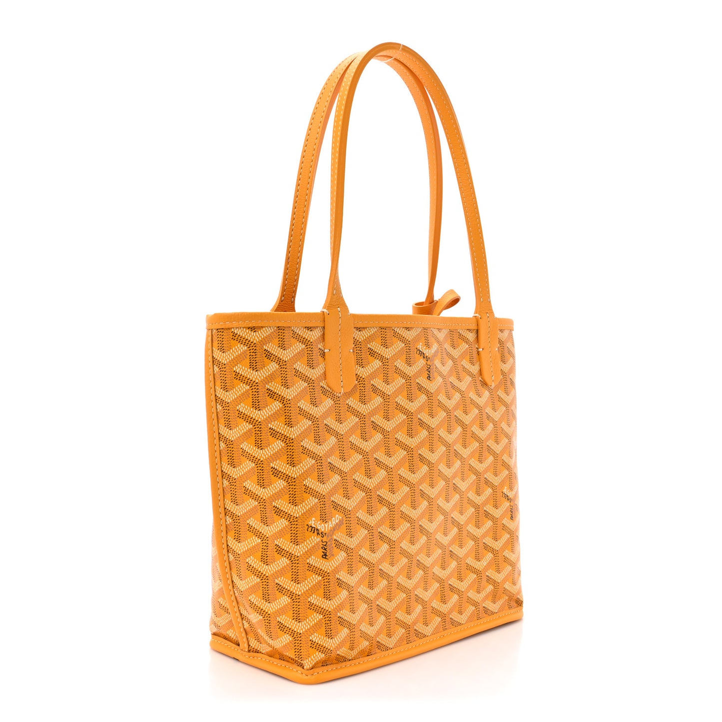 Goyardine Reversible Mini Anjou Yellow