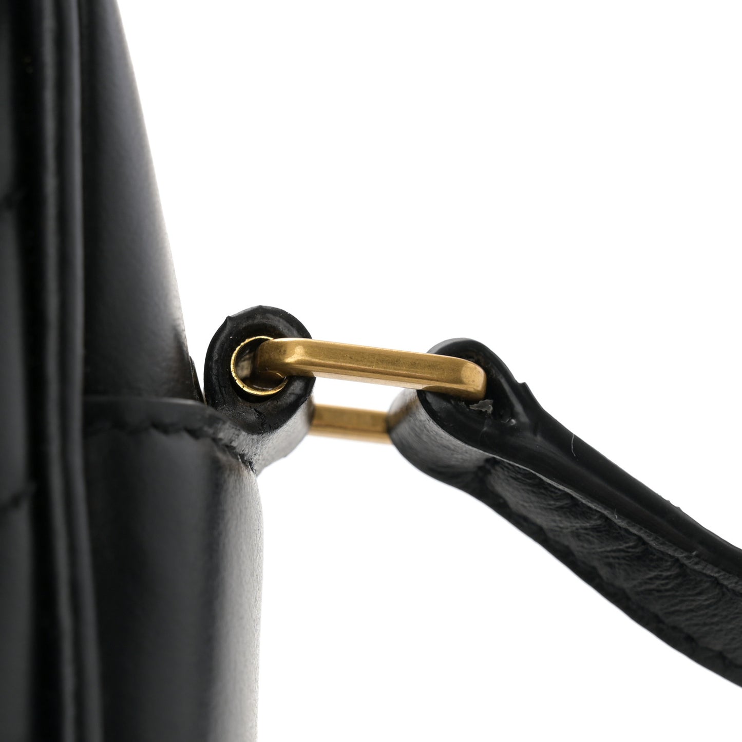 Calfskin Matelasse Monogram Lou Camera Bag Black