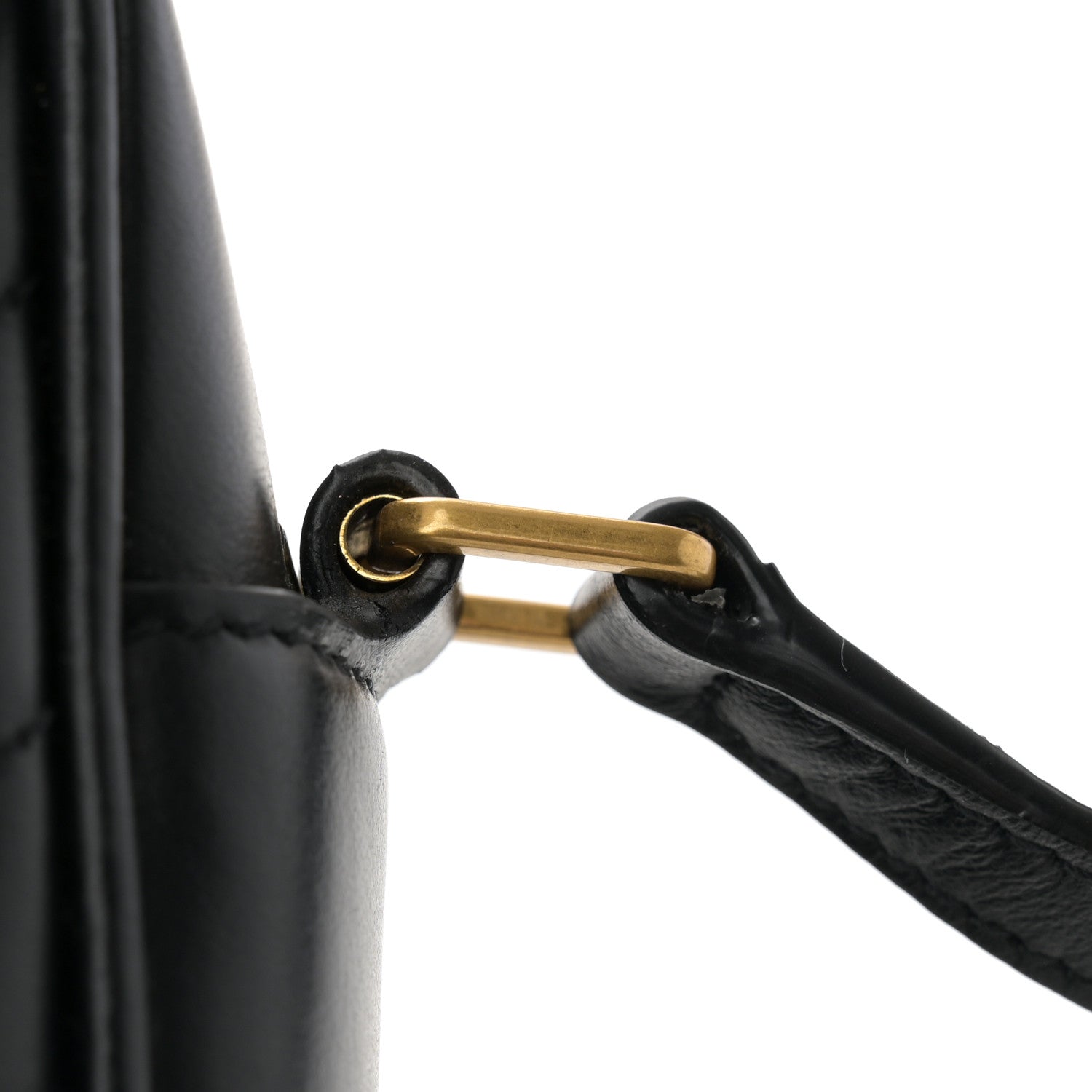 Saint Laurent Calfskin Matelasse Monogram Lou Camera Bag Black 11 of 12