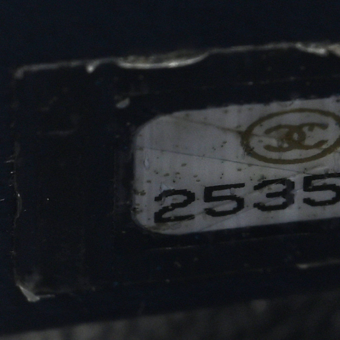 Tweed Snakeskin Quilted Small CC Filigree Vanity Case Navy Multicolor