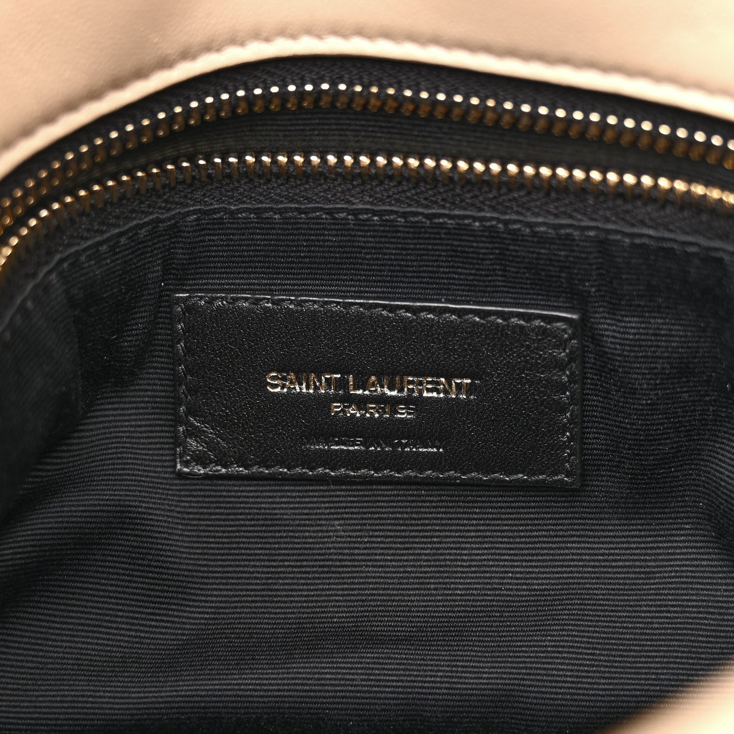 Lambskin Quilted Toy Loulou Puffer Monogram Chain Satchel Dark Beige