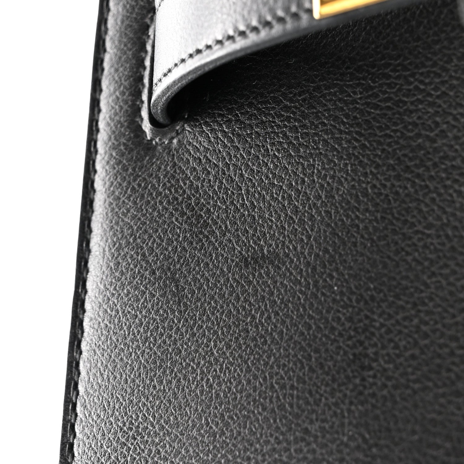 Hermes Evercolor Kelly Depeches 25 Pouch Black 8 of 10