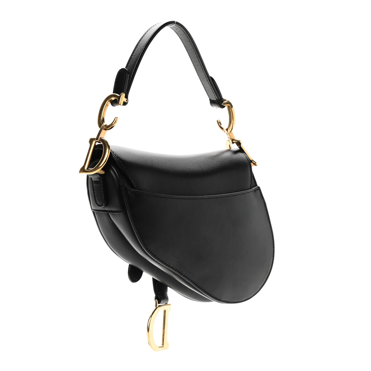 Calfskin Saddle Bag Black