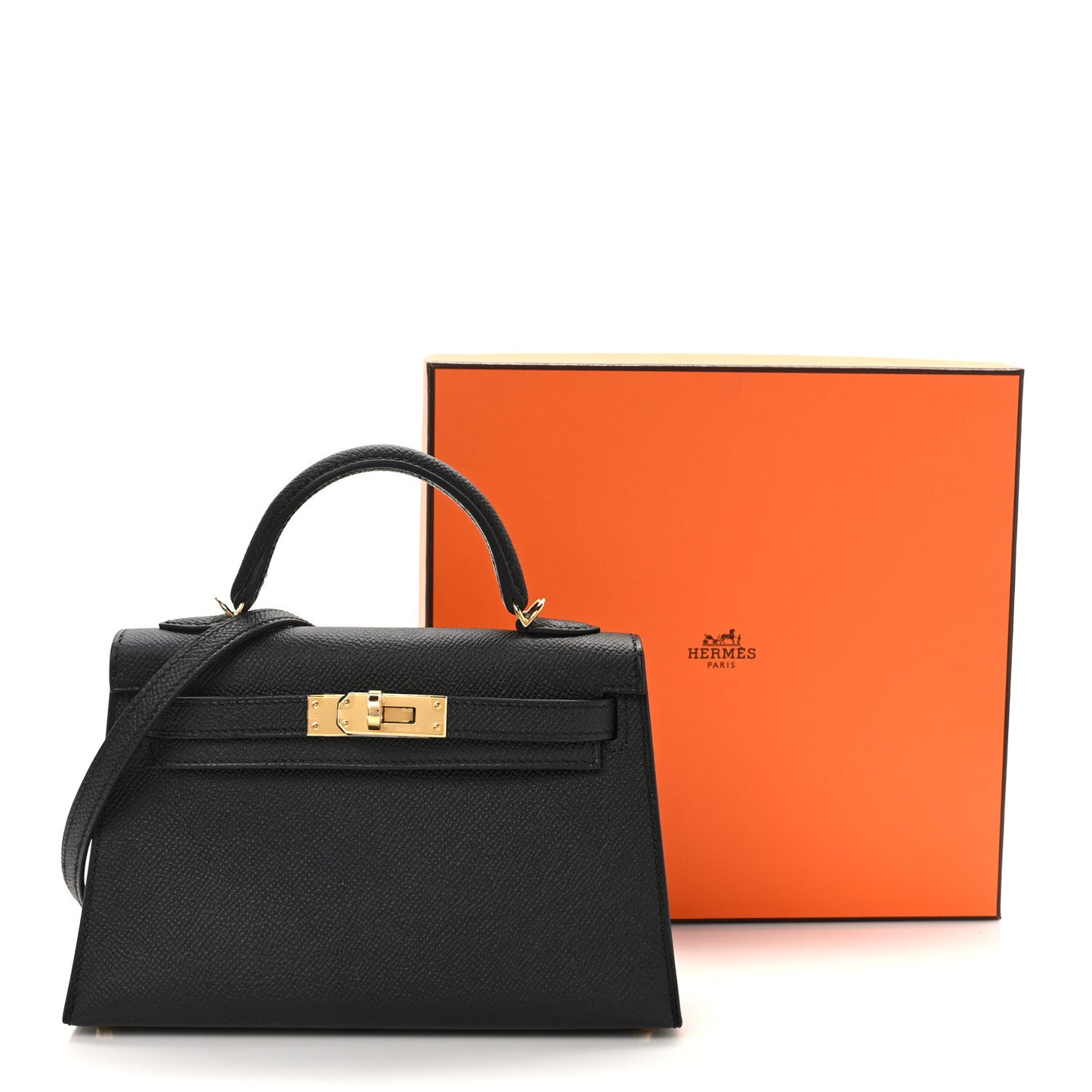Epsom Mini Kelly Sellier 20 Black