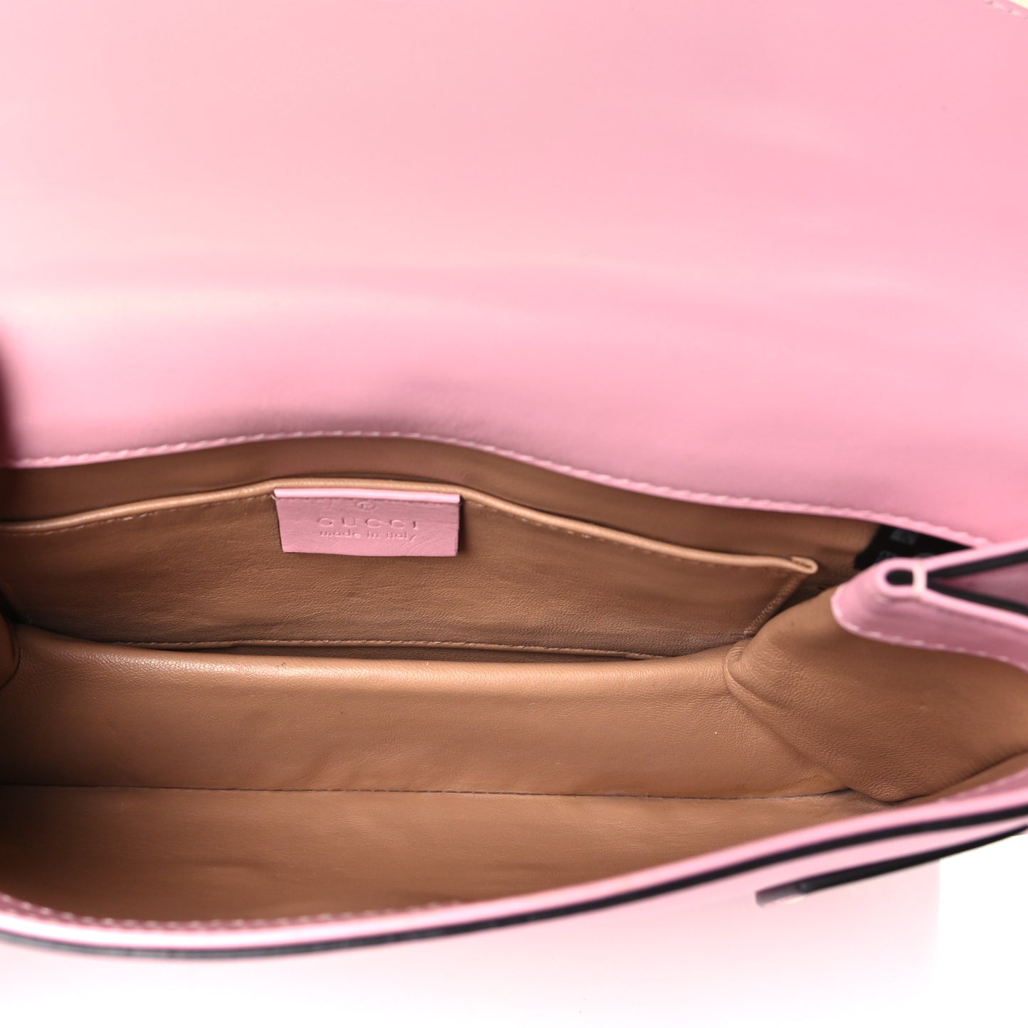 Nappa Pearl Studded Mini Queen Margaret Broadway Shoulder Bag Sugar Pink