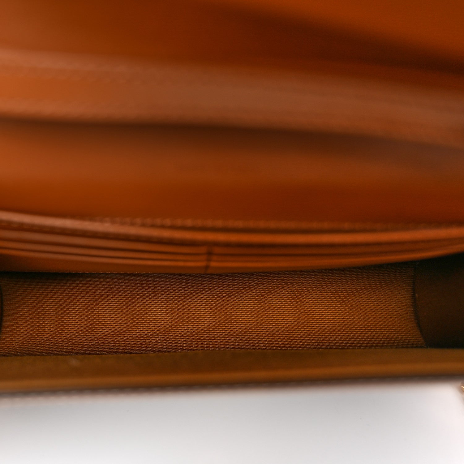 Celine Triomphe Canvas Calfskin Margo Wallet on Chain Tan 5 of 11