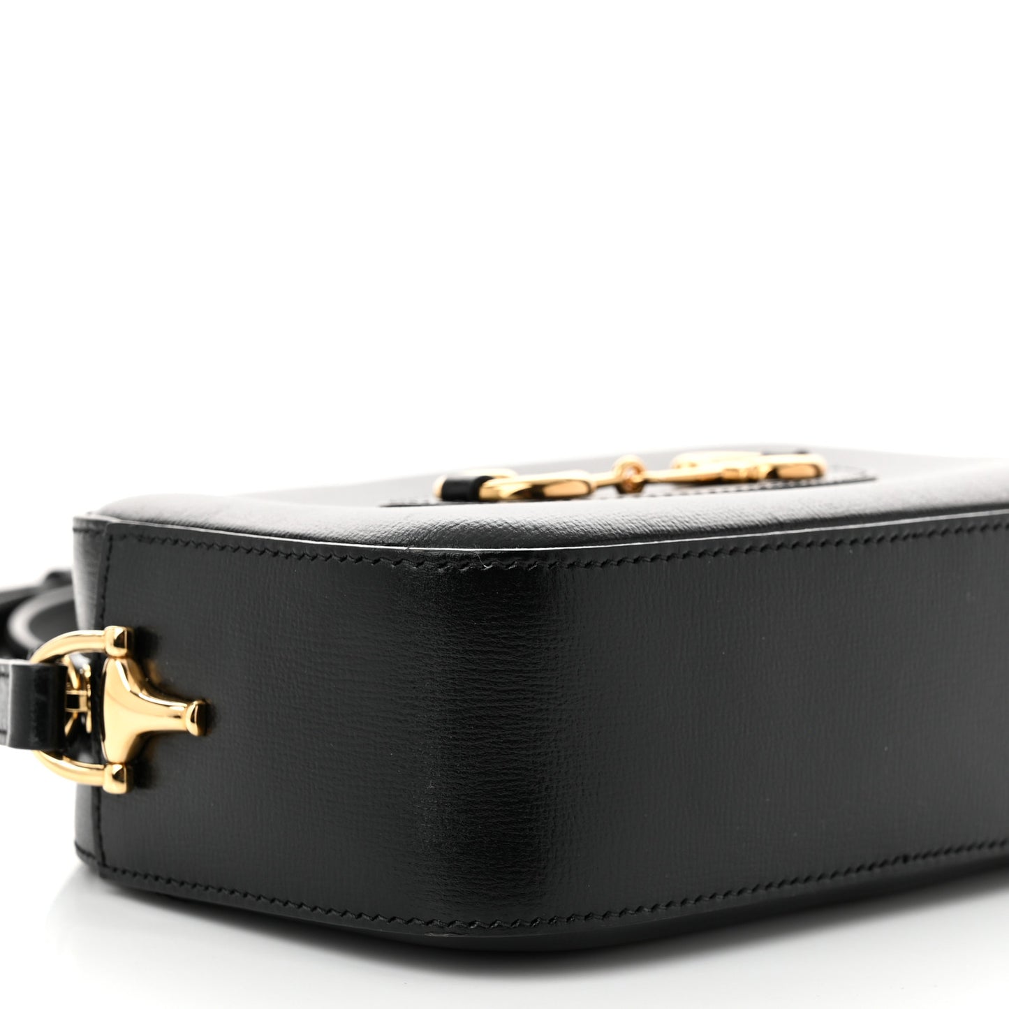 Calfskin Mini Horsebit 1955 Camera Shoulder Bag Black