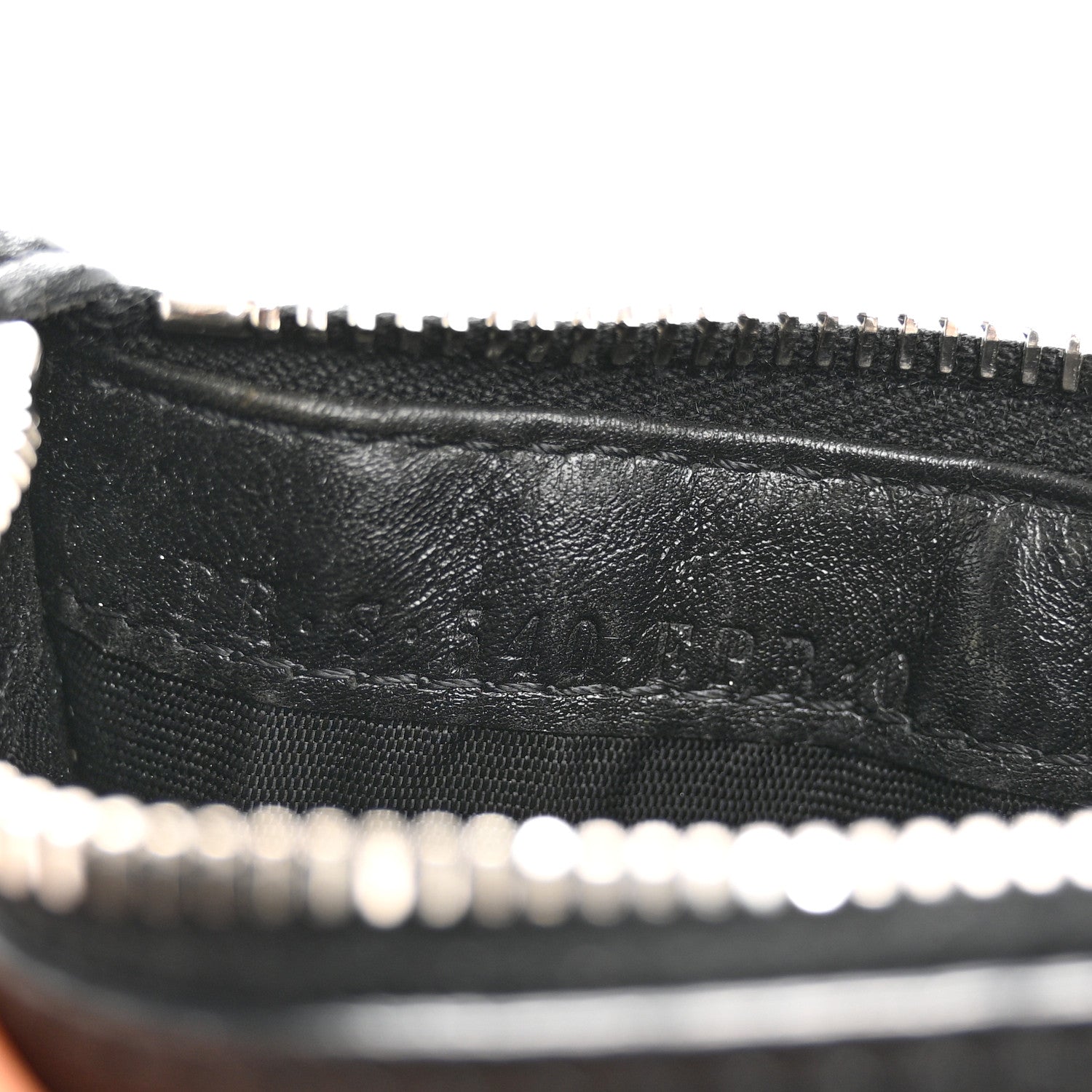 Valentino Garavani Calfskin Skull Logo Coin Case Card Holder Black 7 of 11