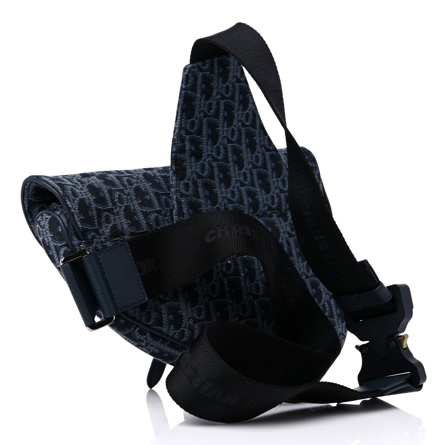 Oblique Mens Saddle Bag Blue